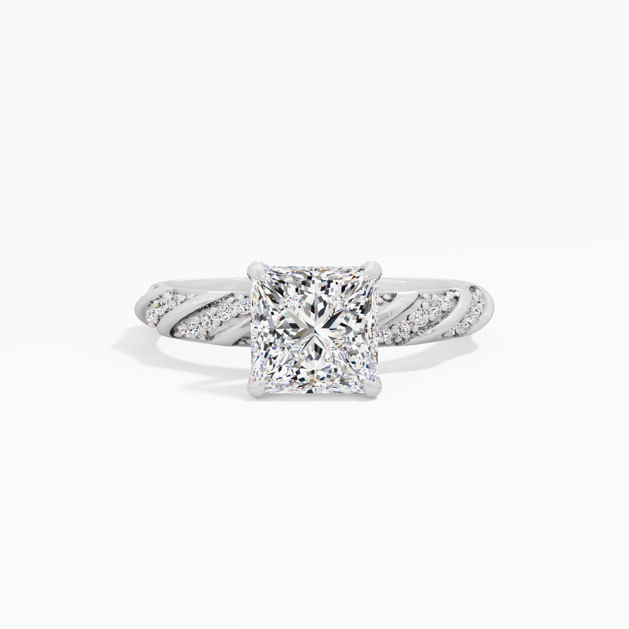 Dreamvine Clasp Solitaire Engagement Ring