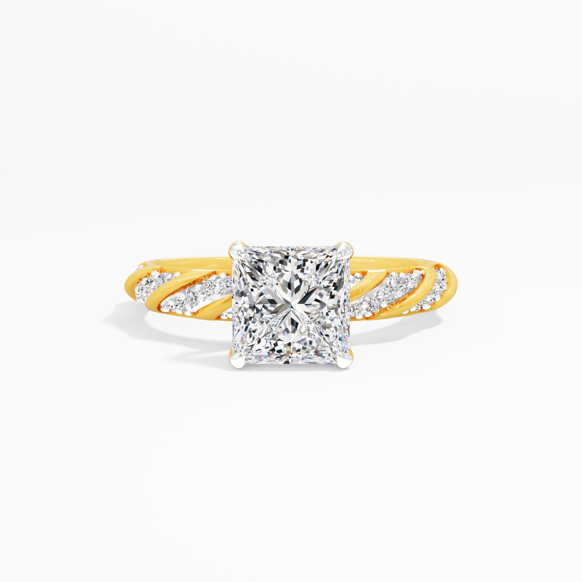 Dreamvine Clasp Solitaire Engagement Ring