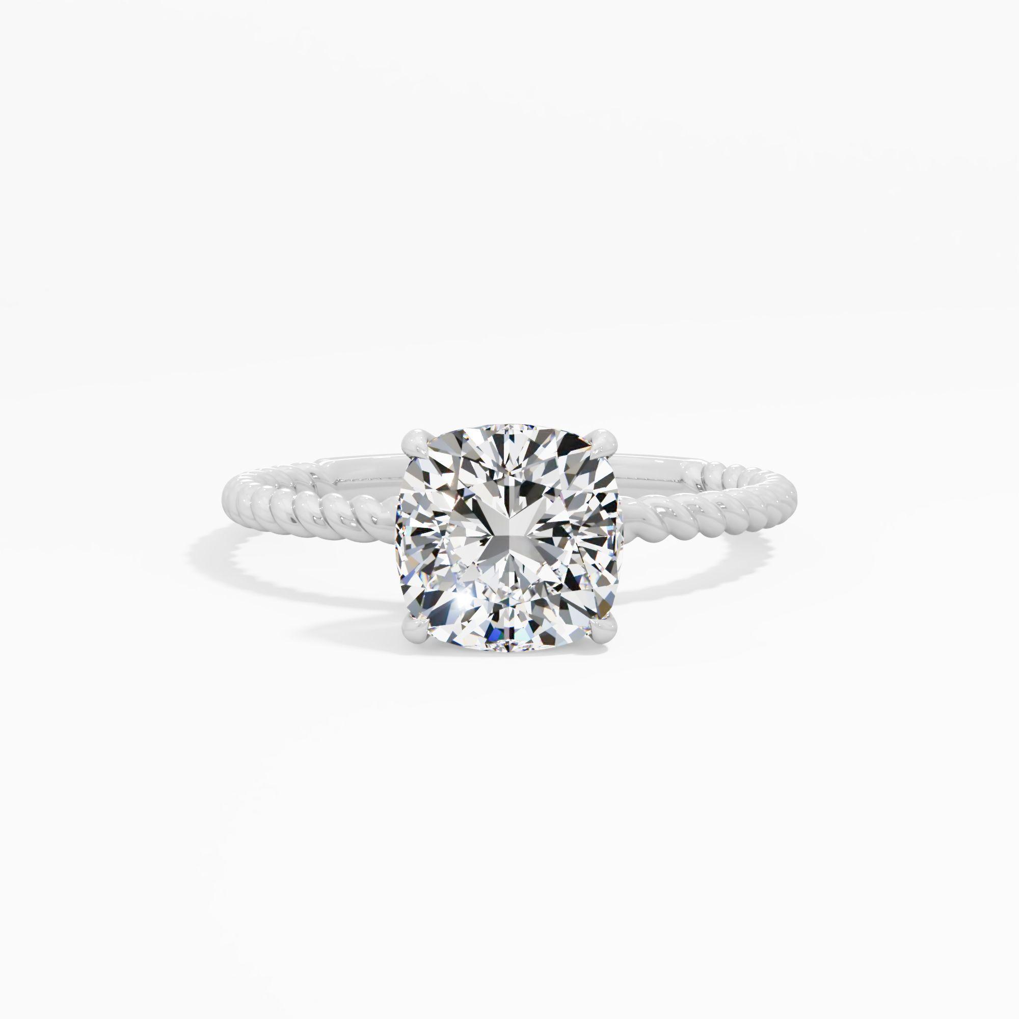 Twist and Turn Solitaire Engagement Ring