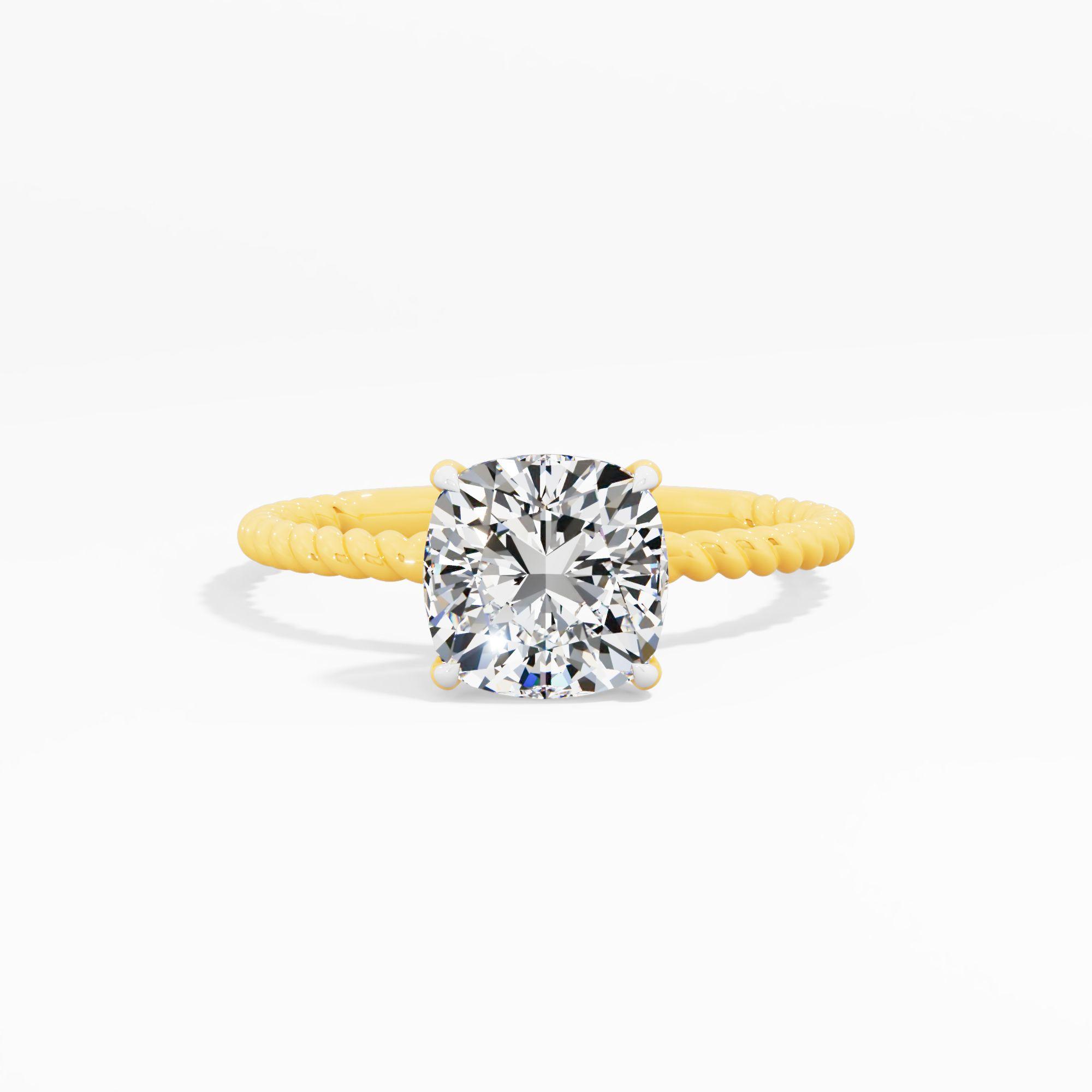 Twist and Turn Solitaire Engagement Ring