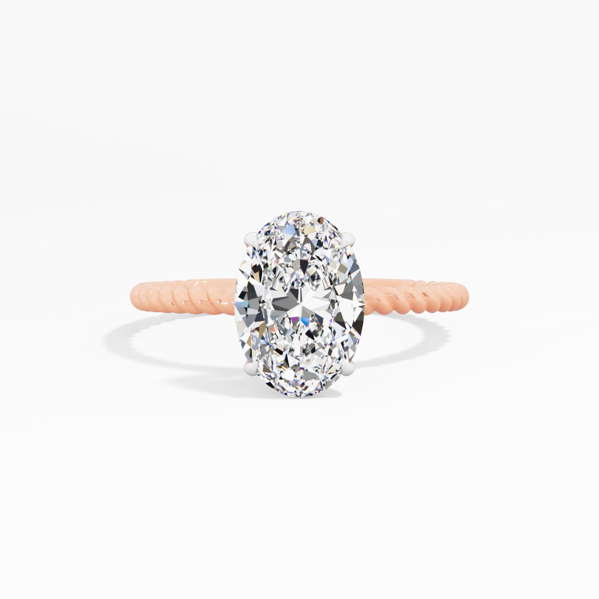 Twist and Turn Solitaire Engagement Ring