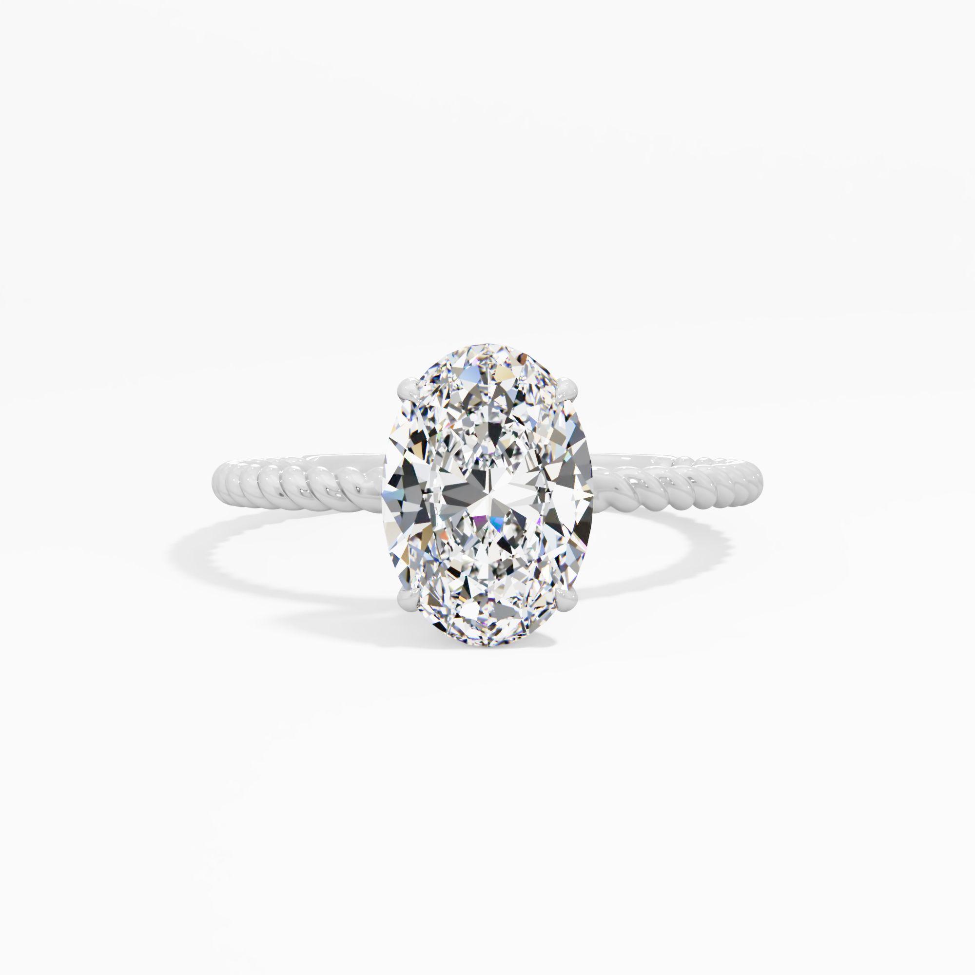 Twist and Turn Solitaire Engagement Ring