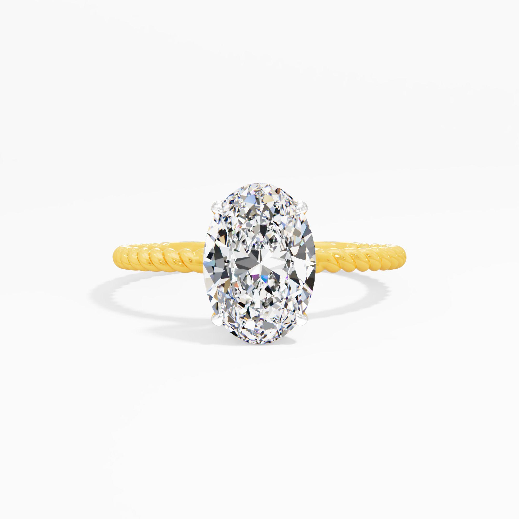 Twist and Turn Solitaire Engagement Ring