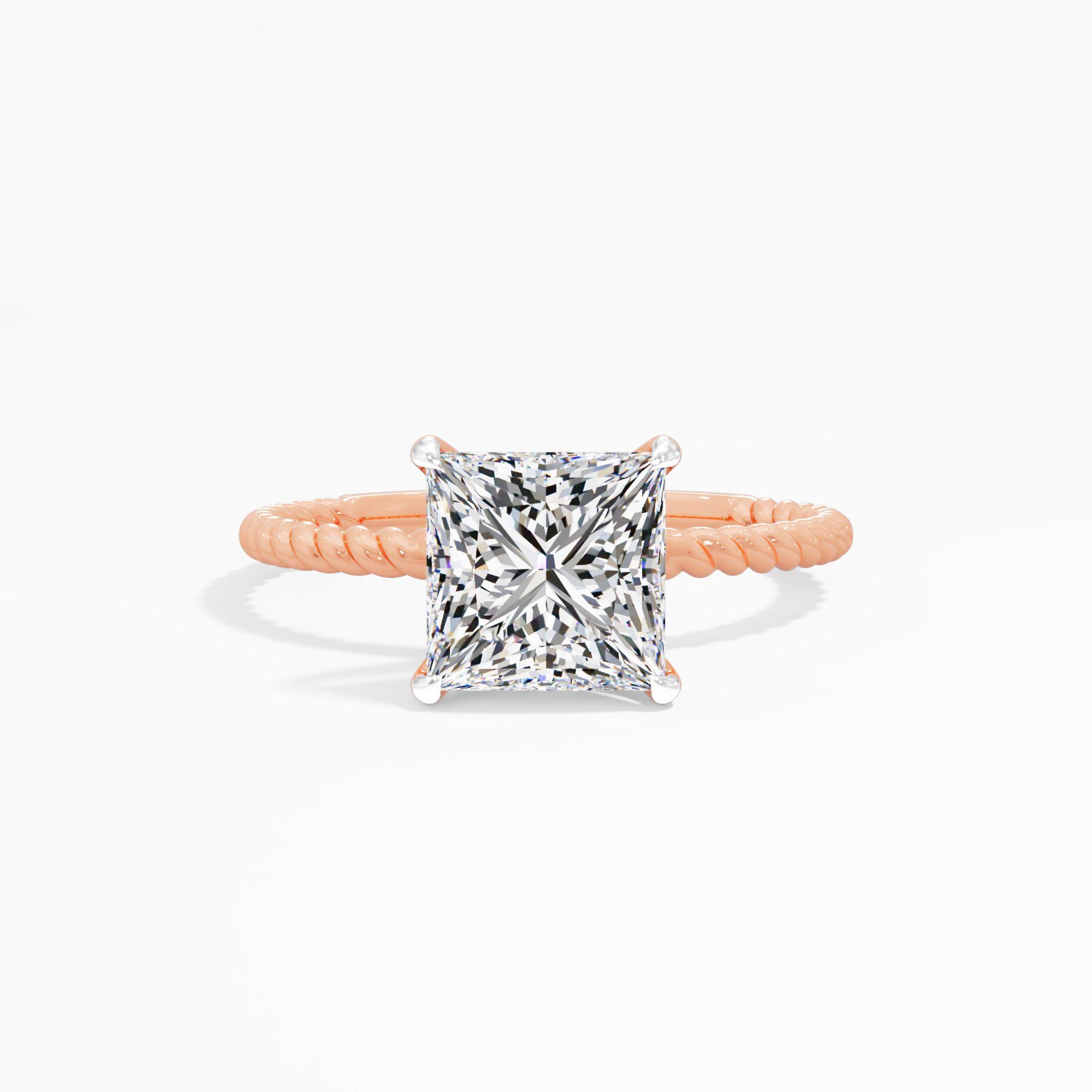 Twist and Turn Solitaire Engagement Ring