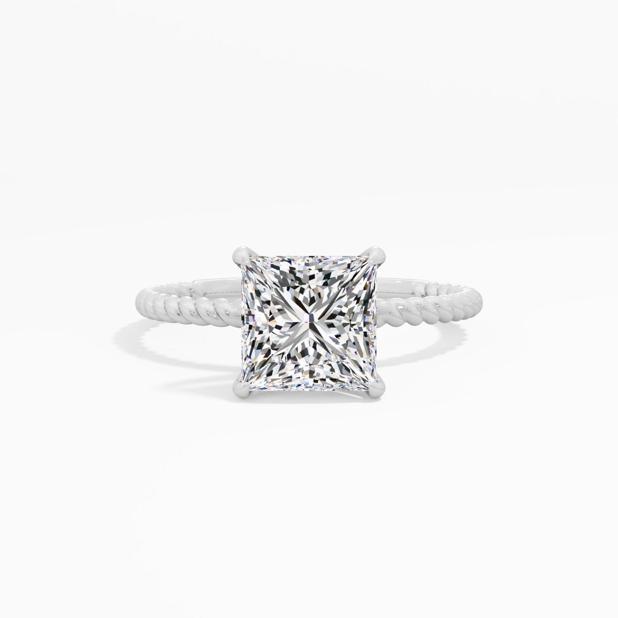 Twist and Turn Solitaire Engagement Ring