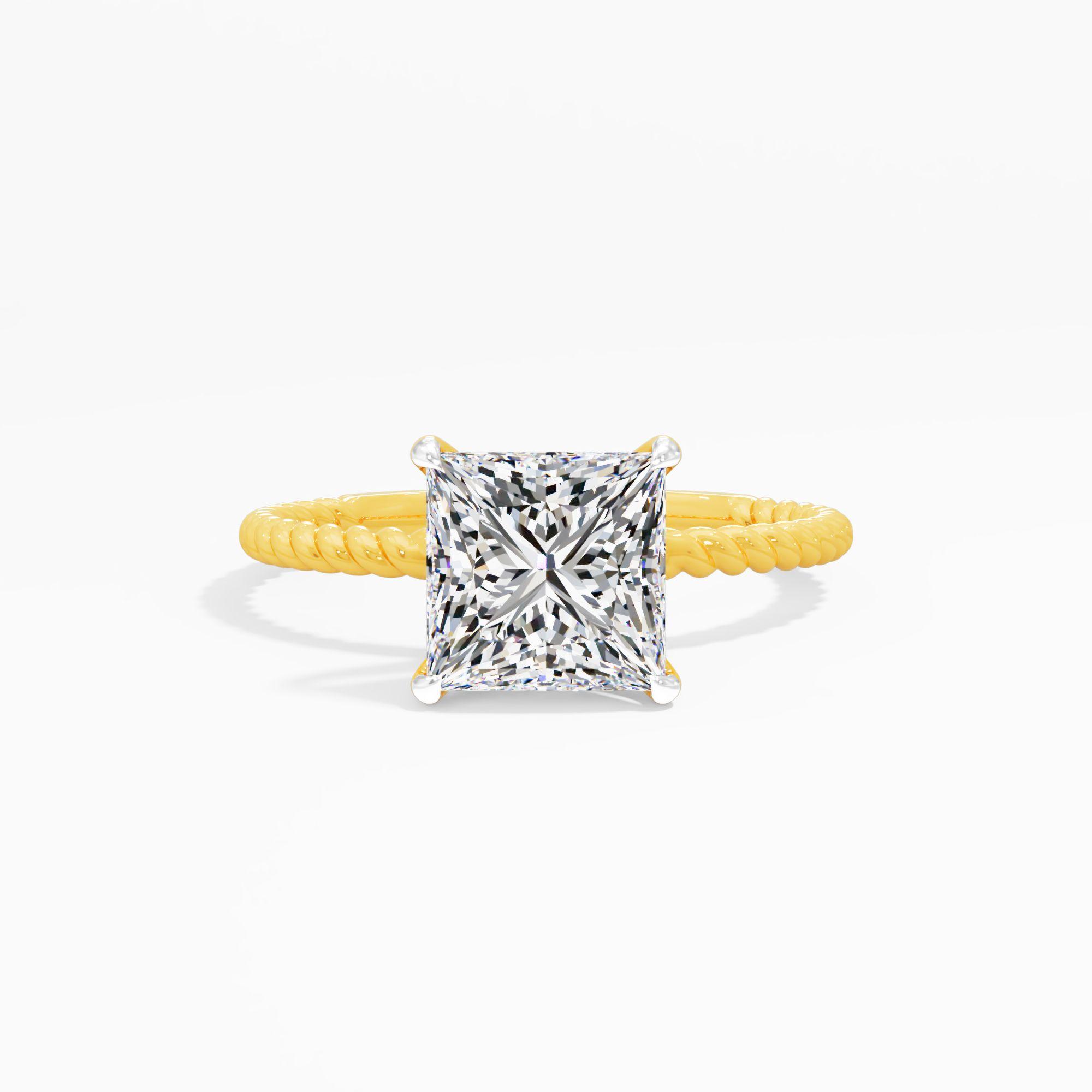 Twist and Turn Solitaire Engagement Ring