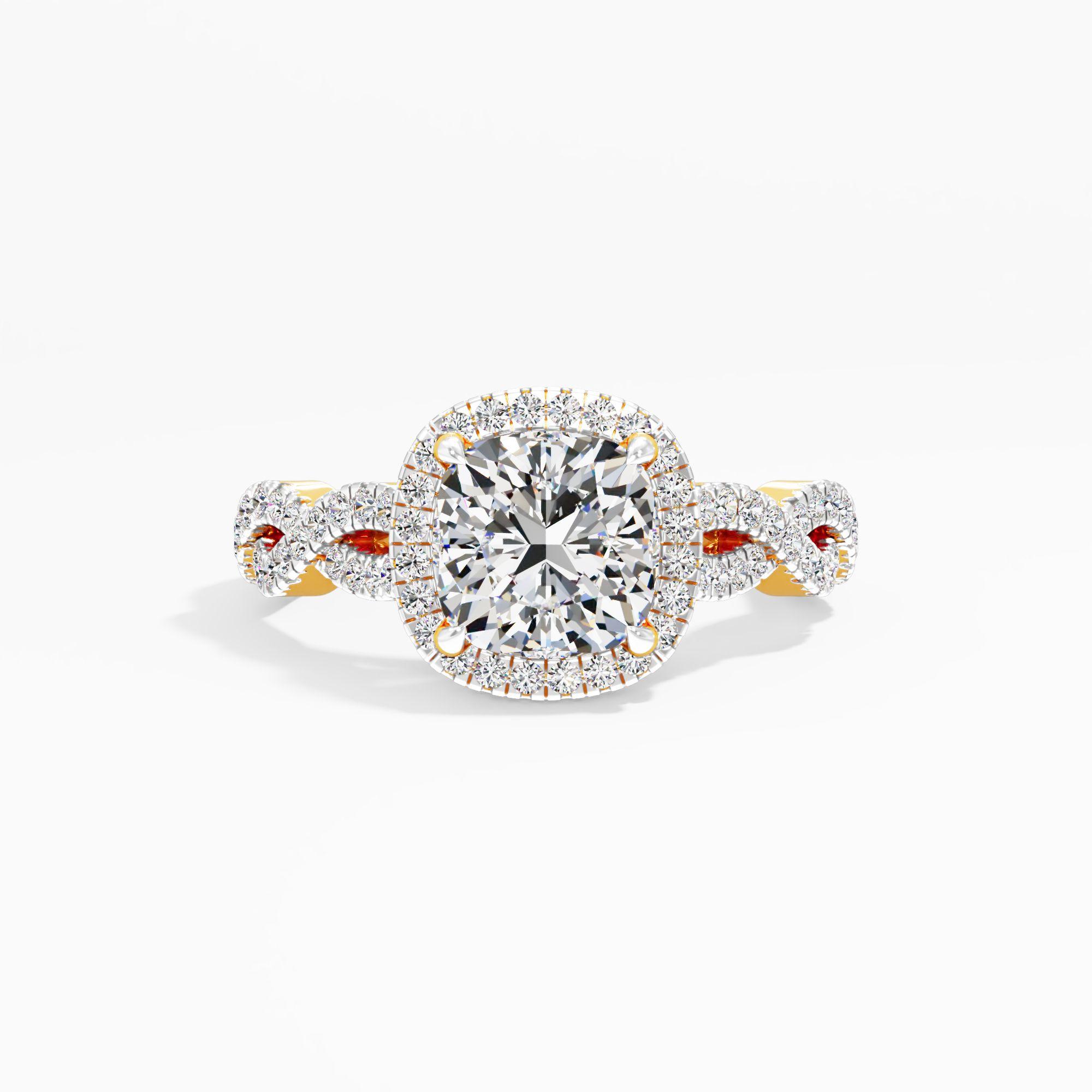 Softgold Snug Solitaire Engagement Ring