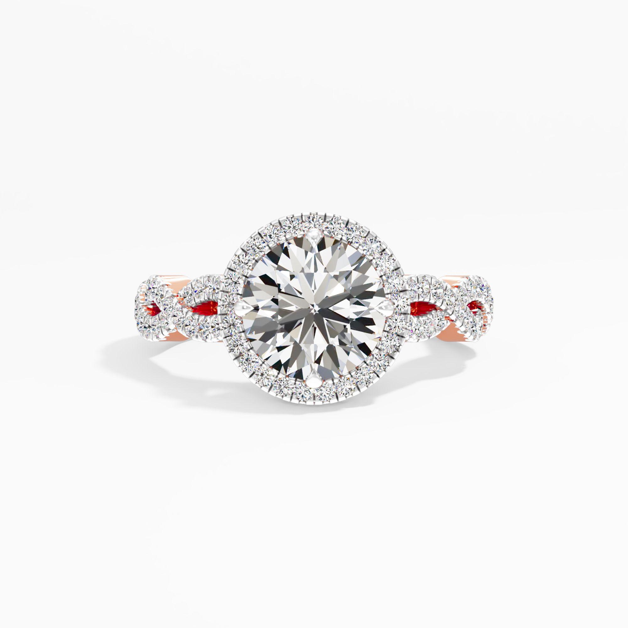 Softgold Snug Solitaire Engagement Ring