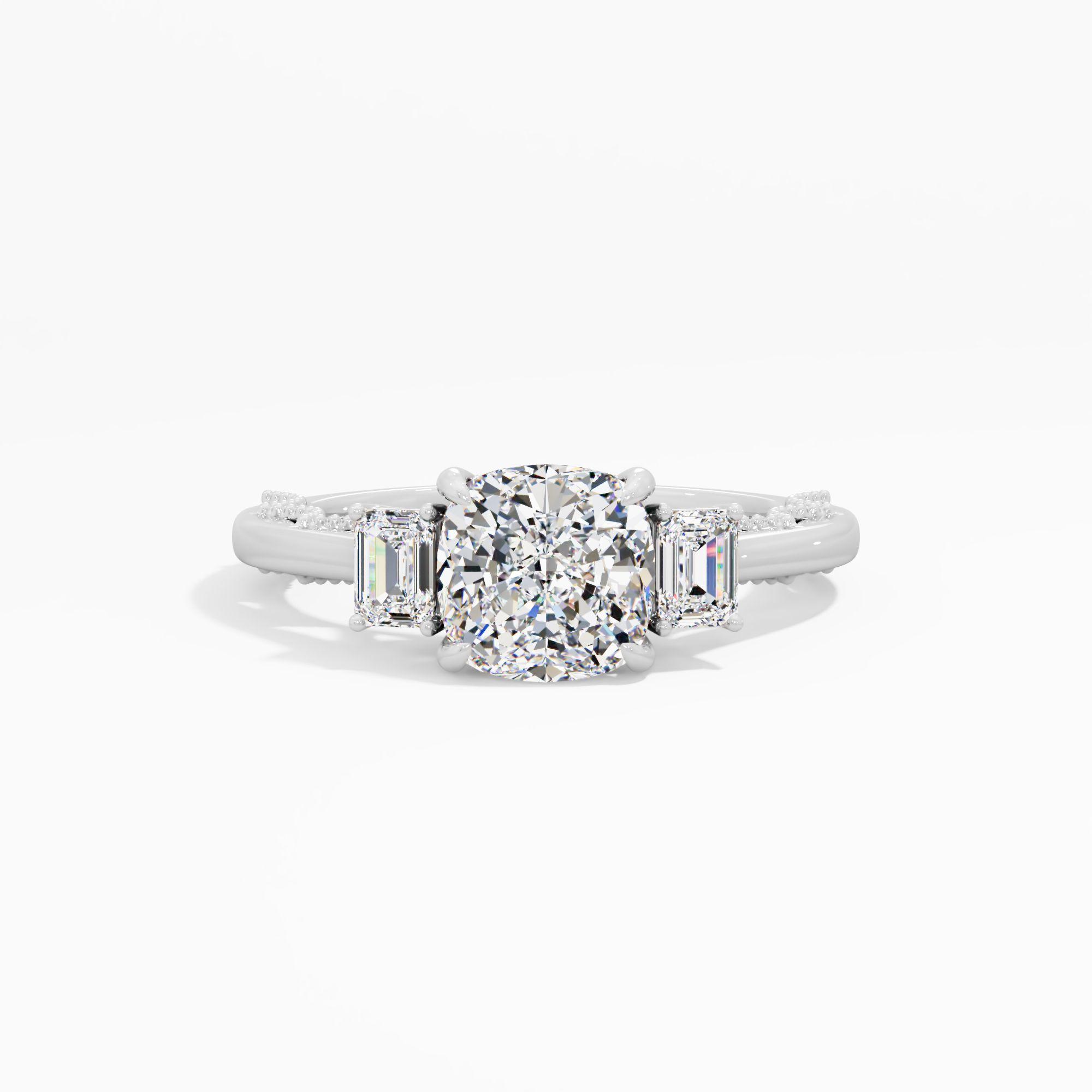 Cherrydrop Beam 3 Stone Engagement Ring