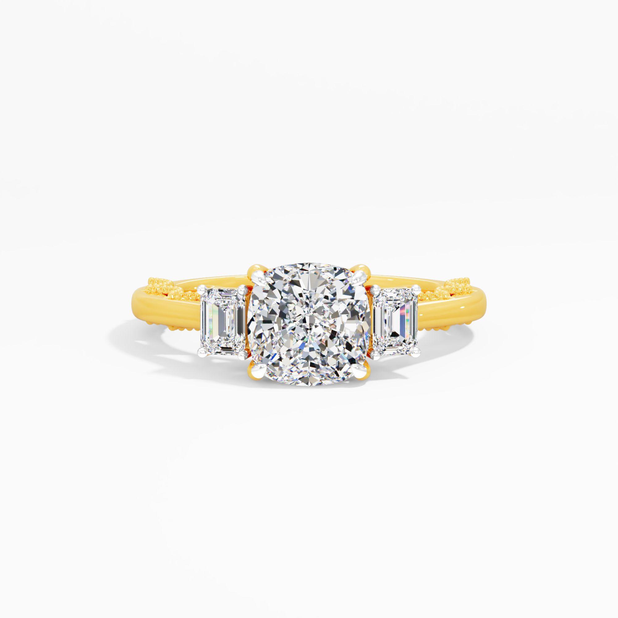 Cherrydrop Beam 3 Stone Engagement Ring