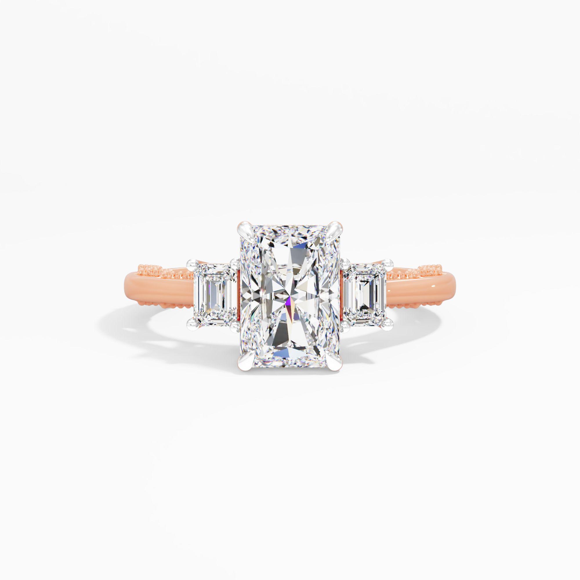 Cherrydrop Beam 3 Stone Engagement Ring