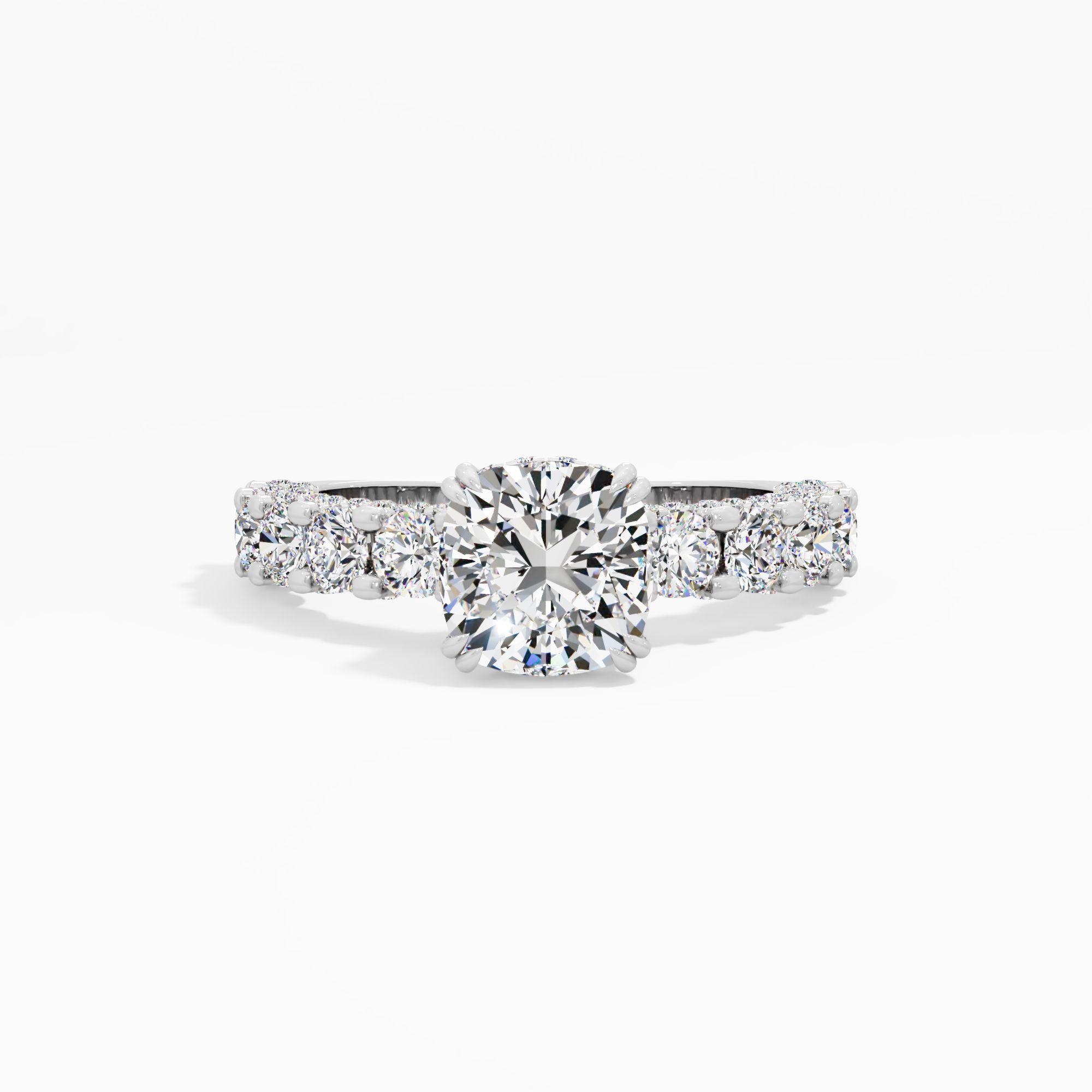 Dandelight Flow Solitaire Engagement Ring