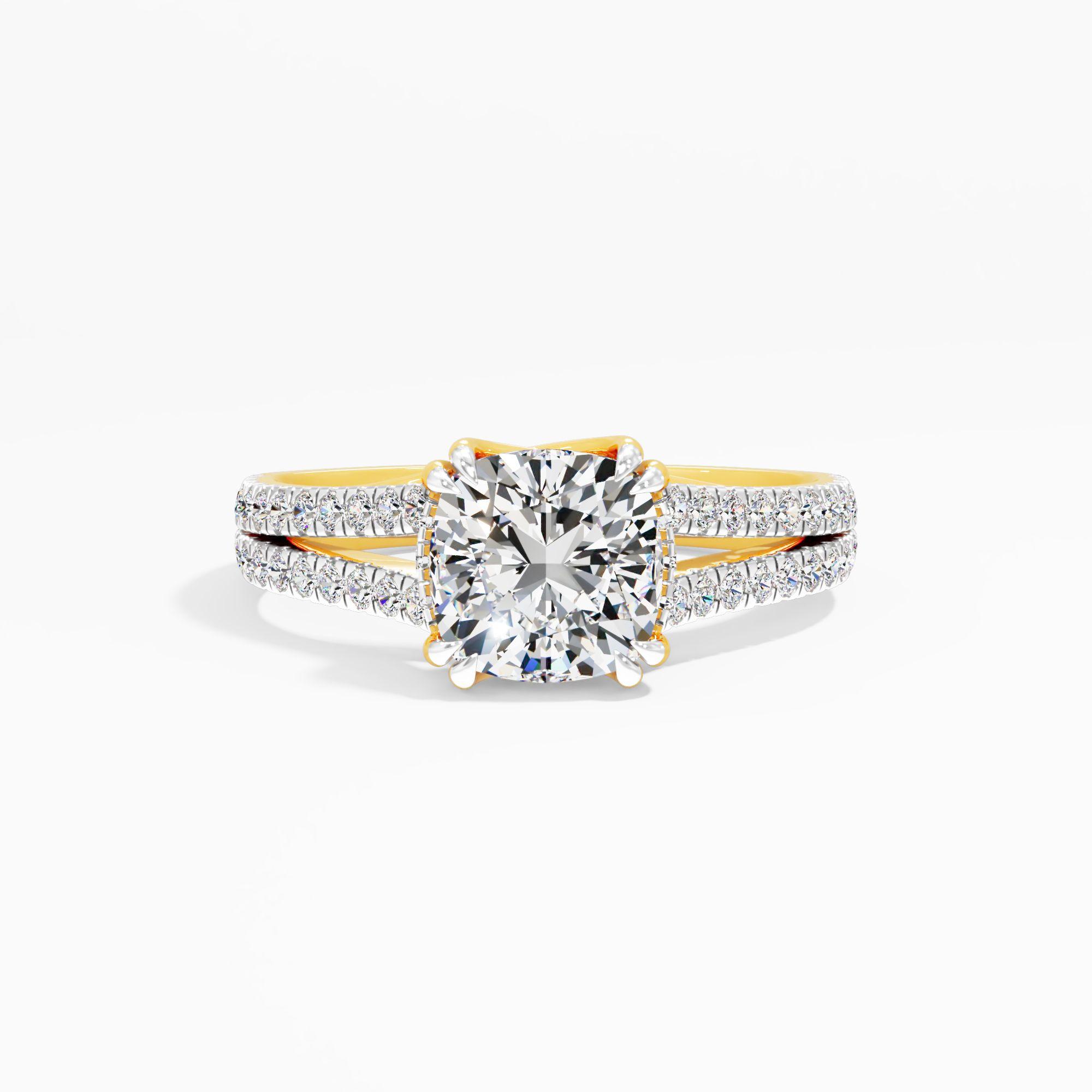 Almond Haze Solitaire Engagement Ring