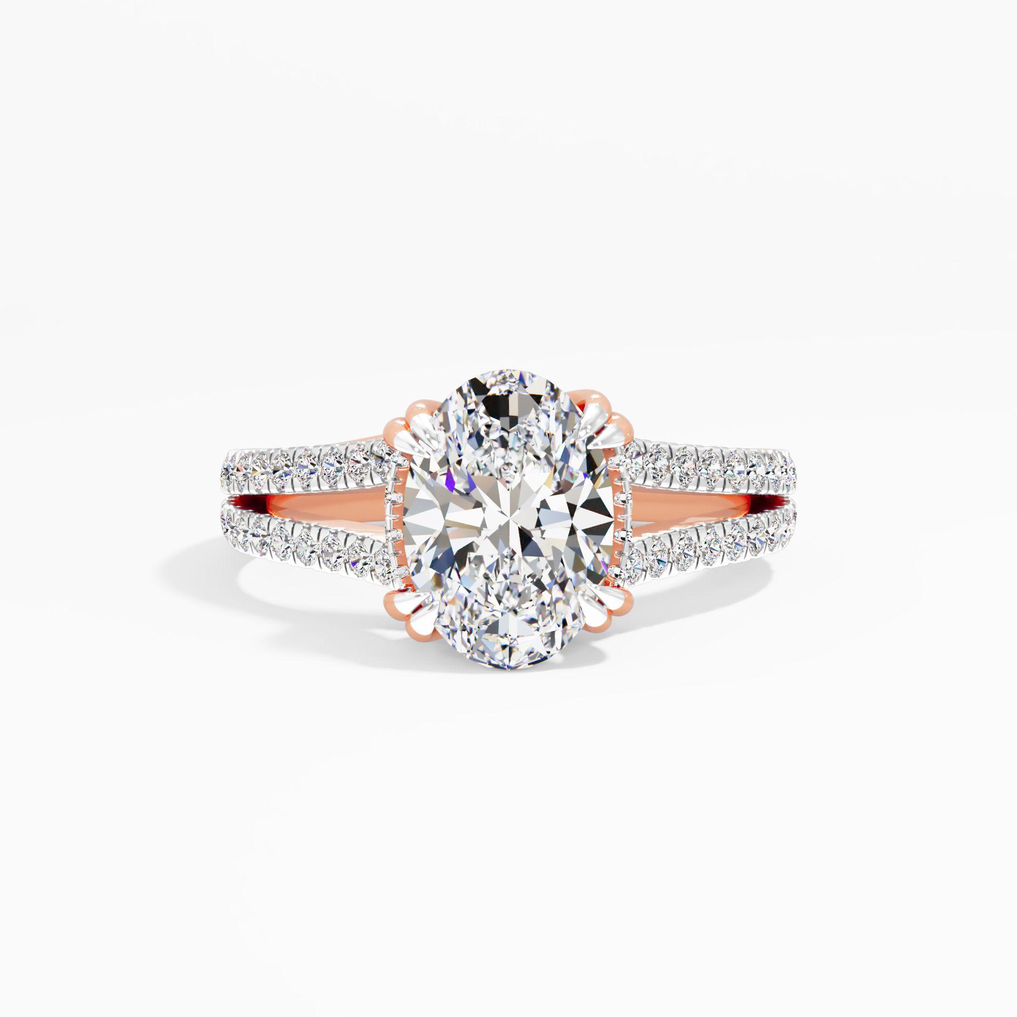 Almond Haze Solitaire Engagement Ring