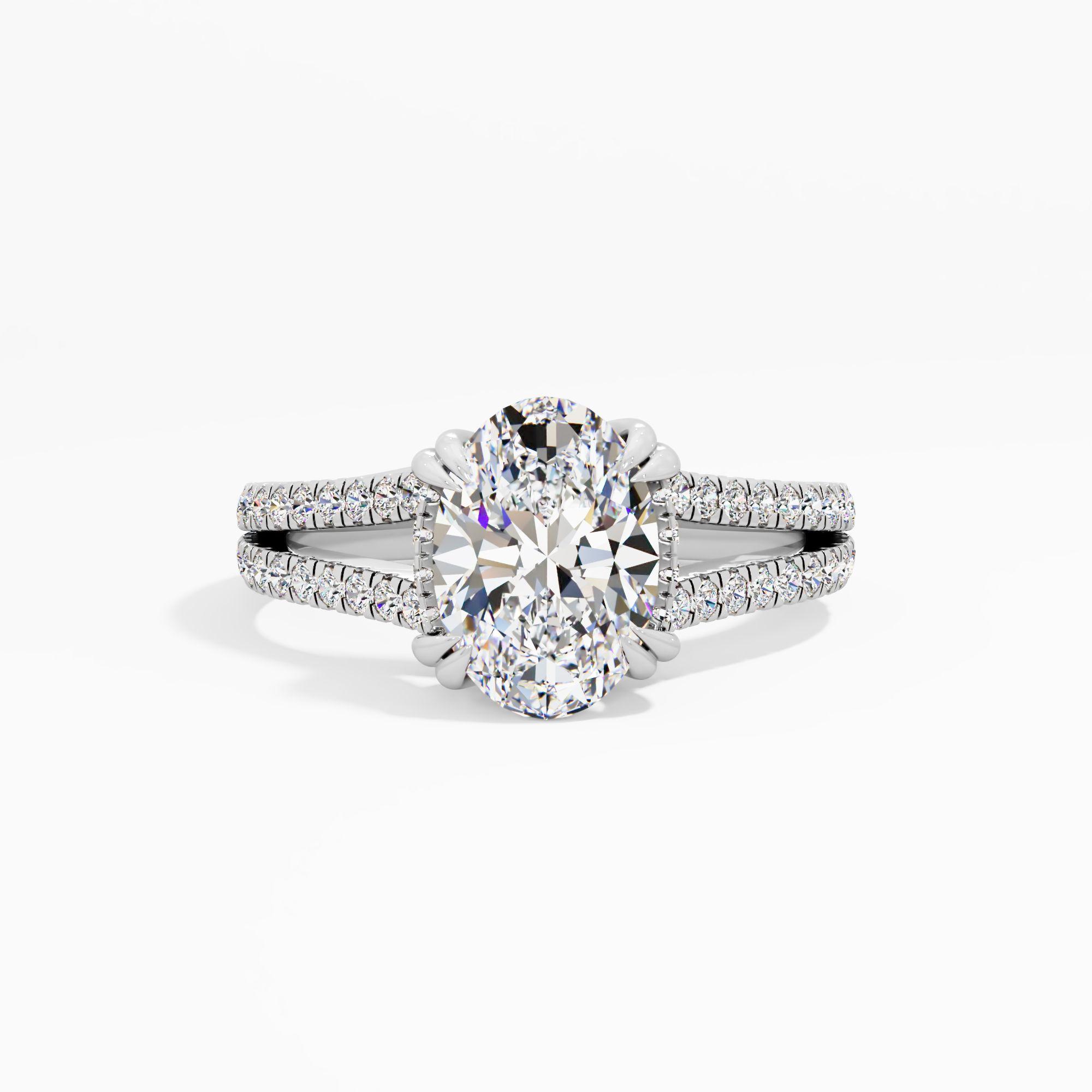 Almond Haze Solitaire Engagement Ring