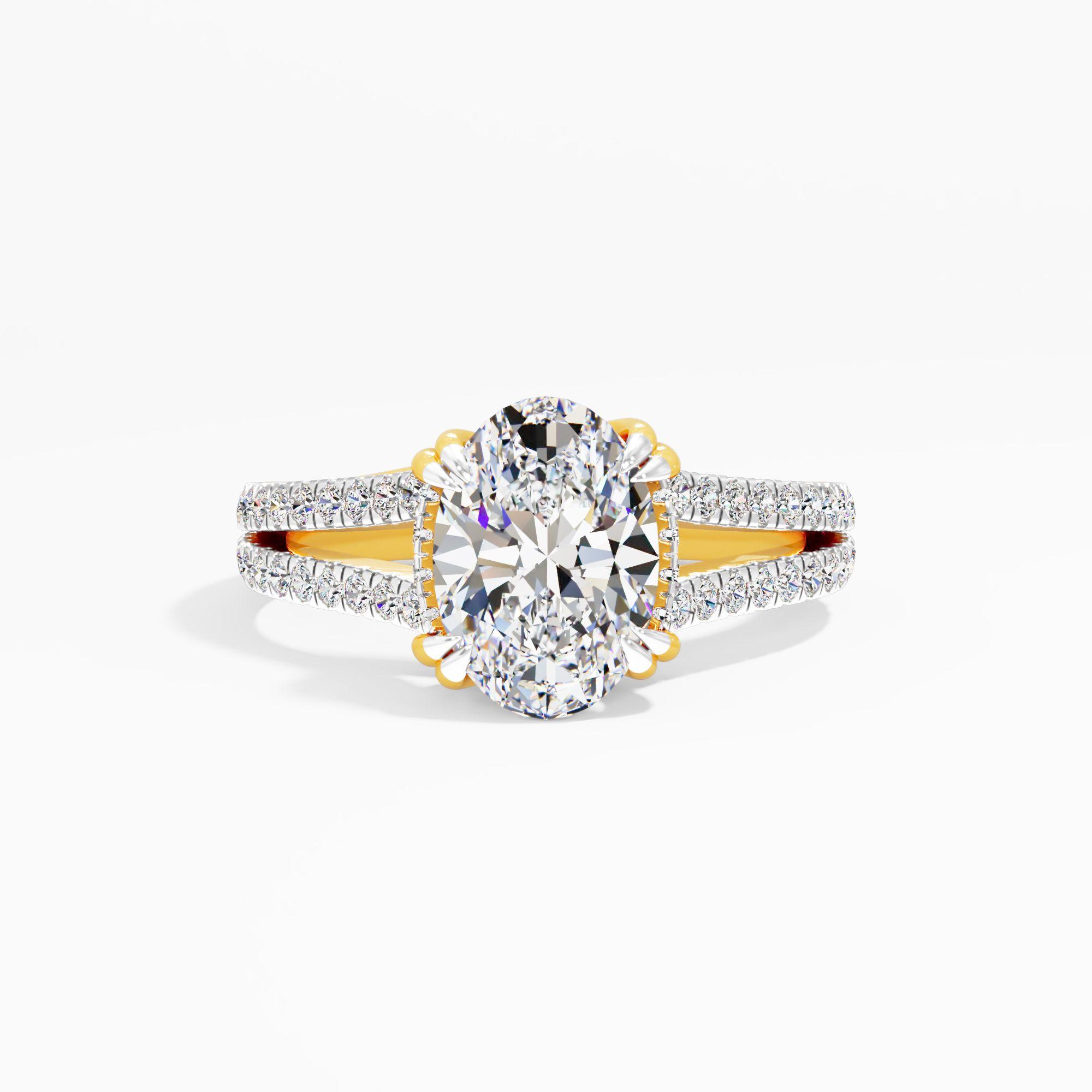Almond Haze Solitaire Engagement Ring