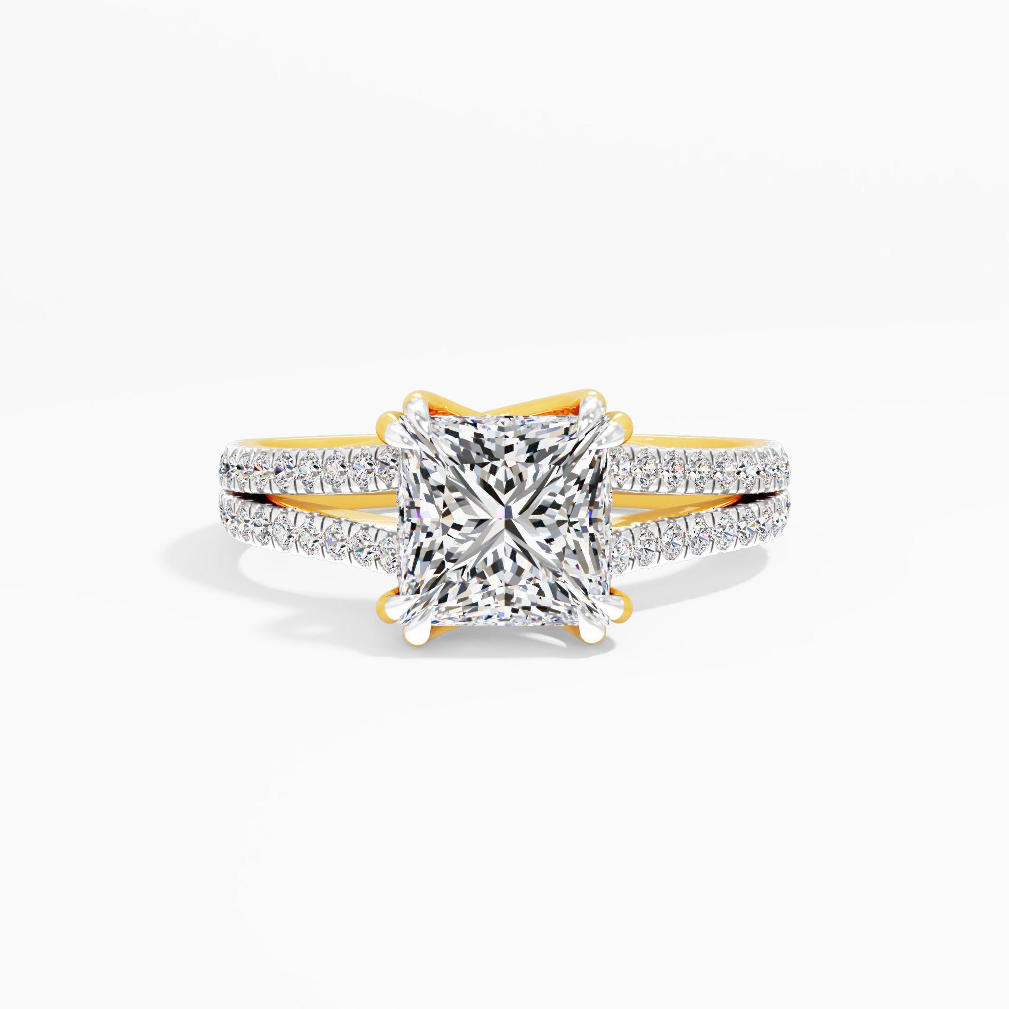 Almond Haze Solitaire Engagement Ring