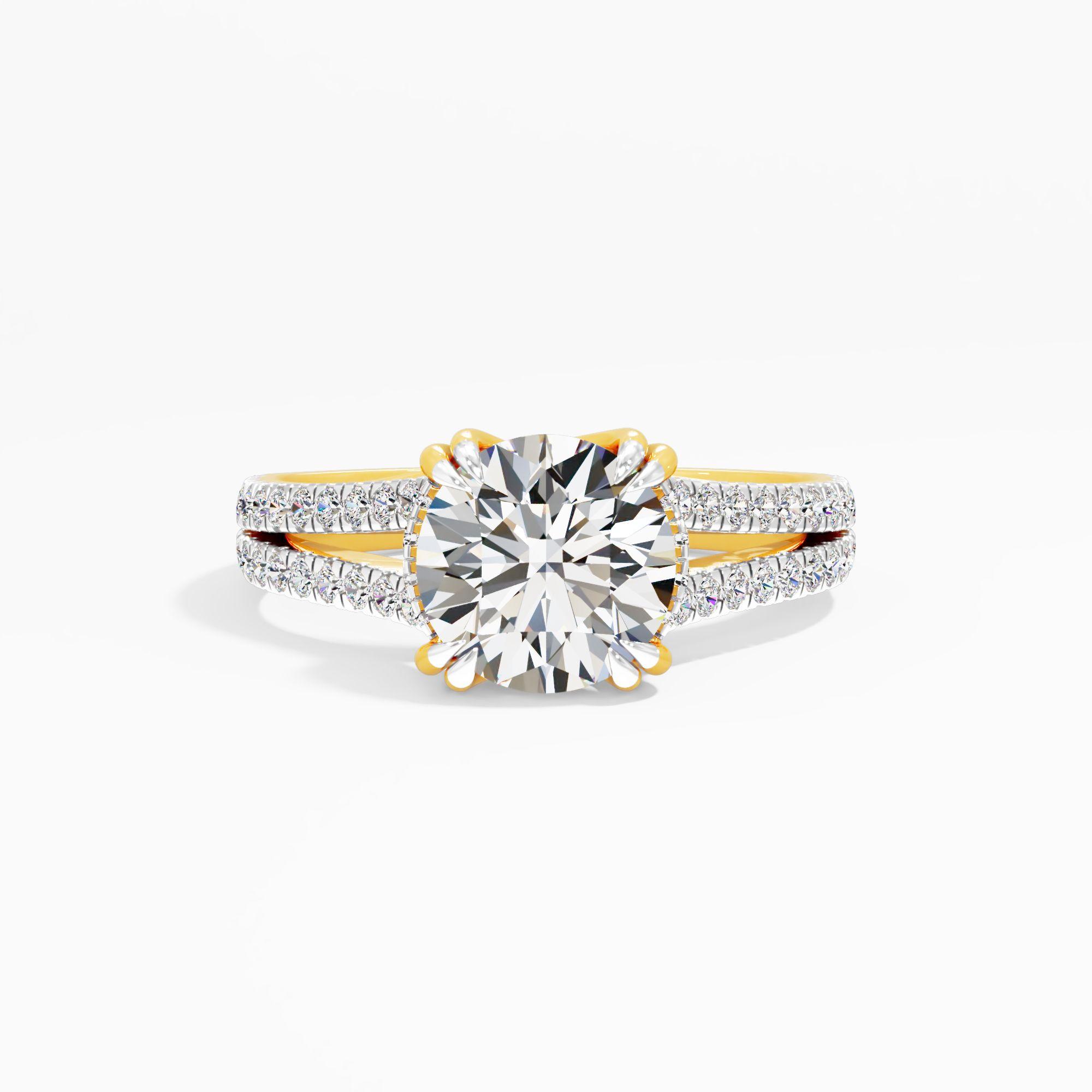 Almond Haze Solitaire Engagement Ring