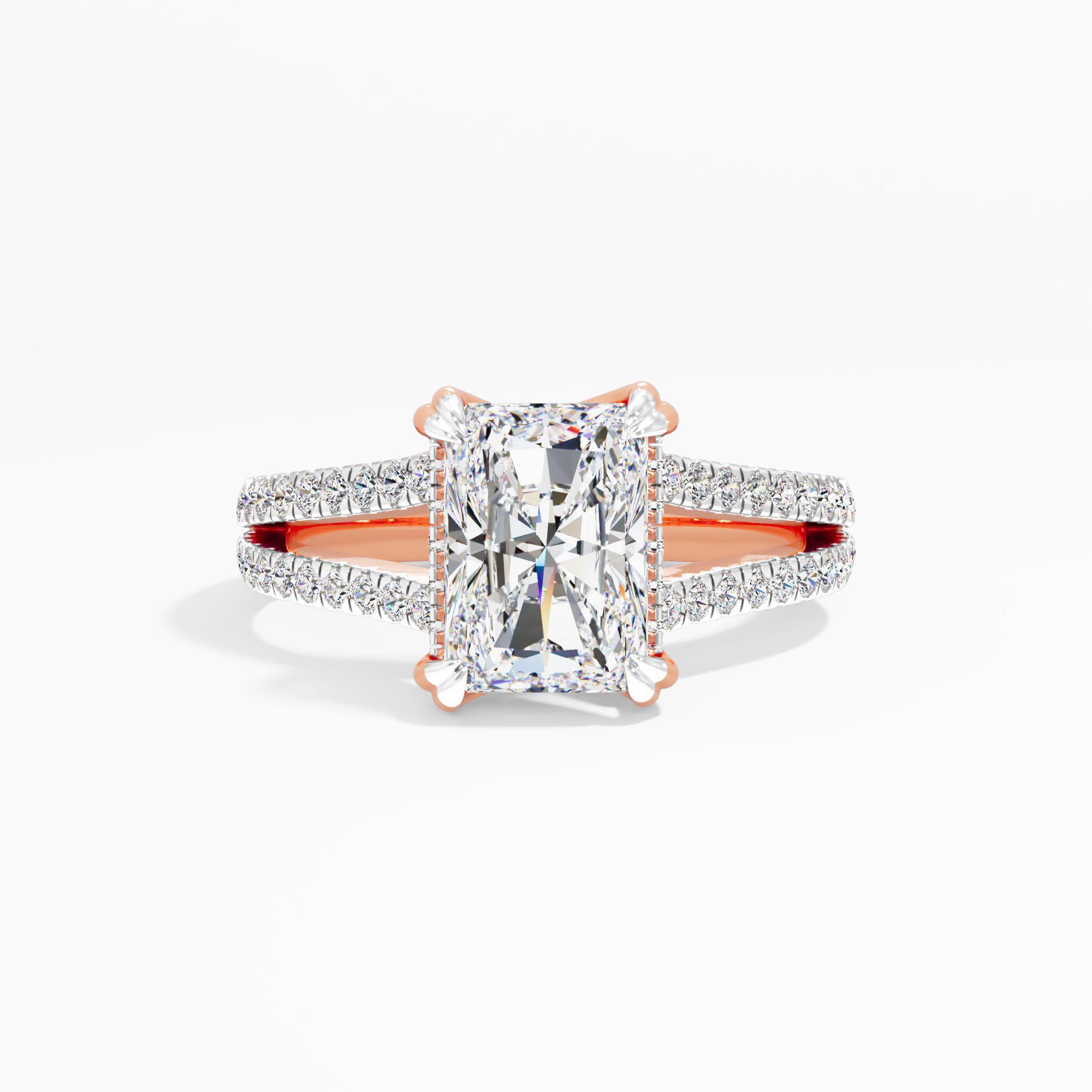 Almond Haze Solitaire Engagement Ring