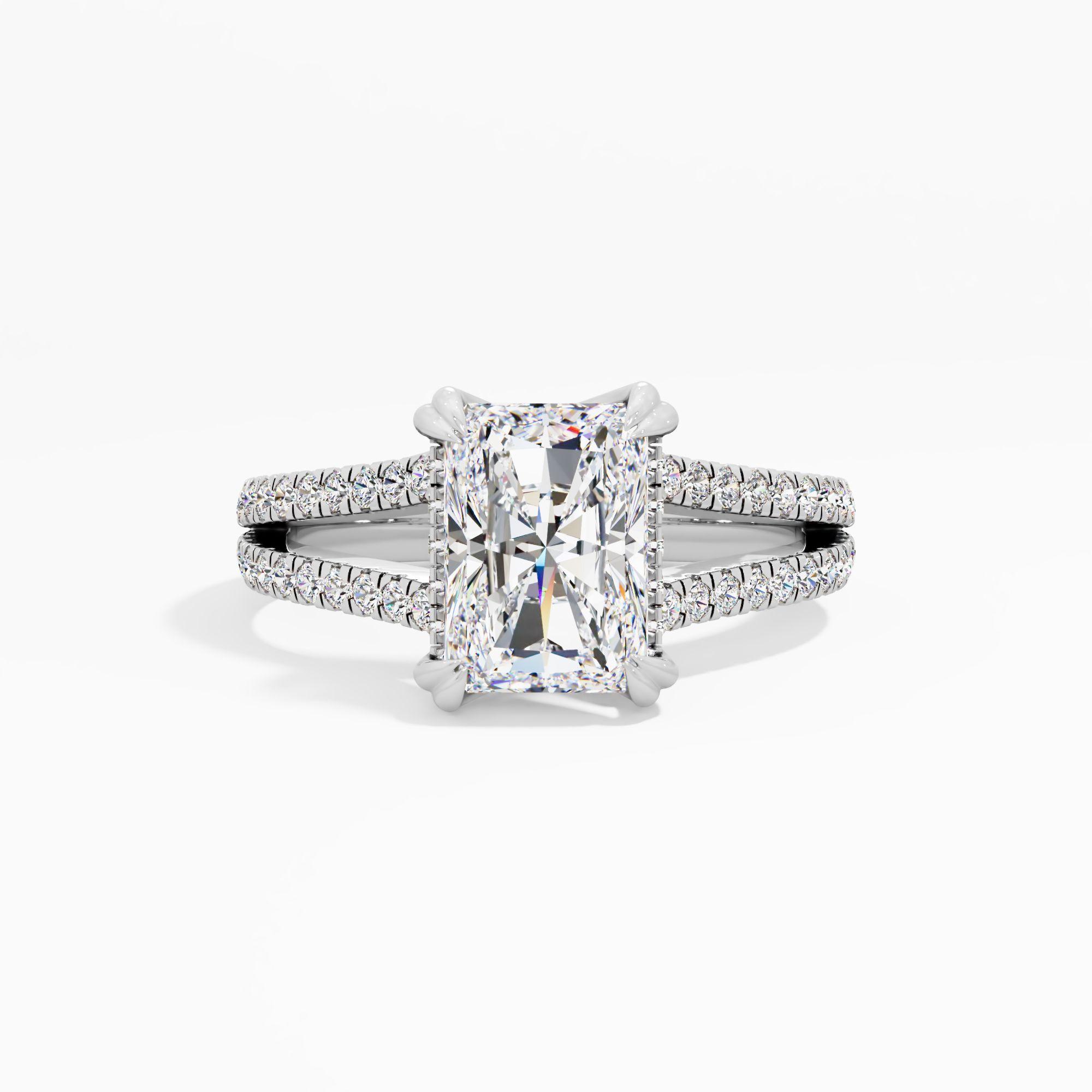 Almond Haze Solitaire Engagement Ring