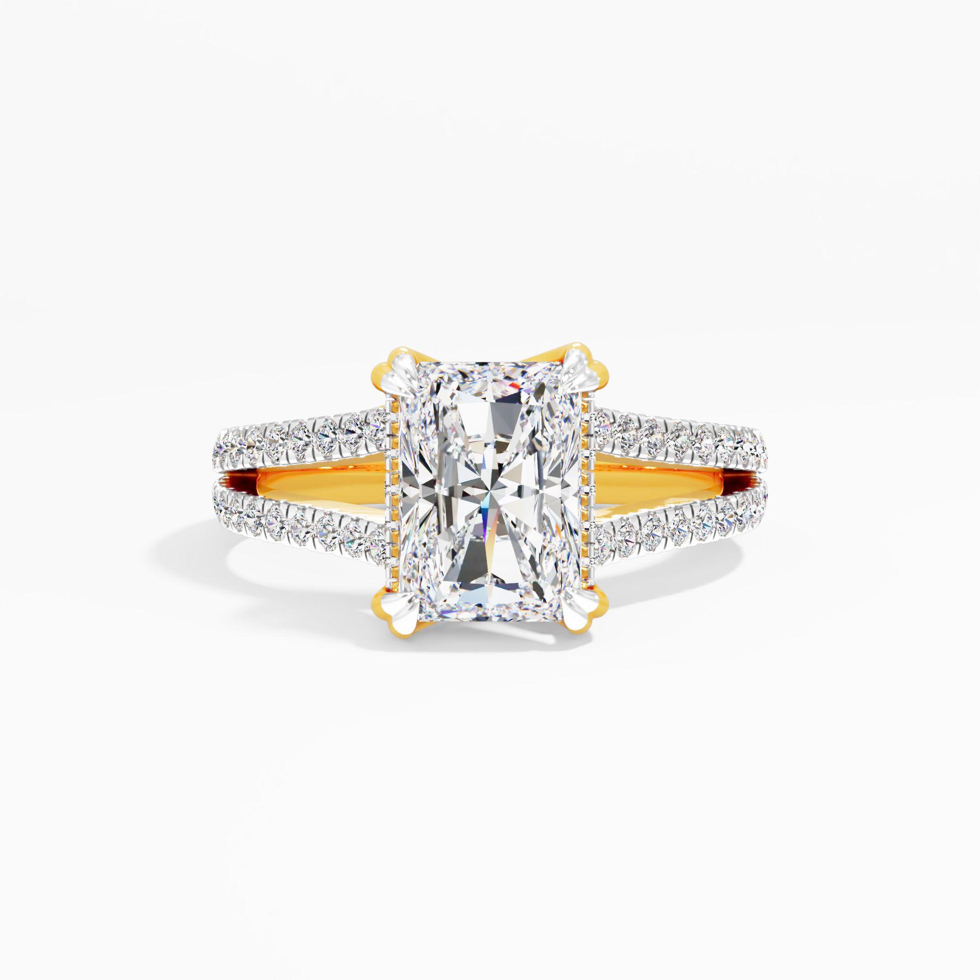 Almond Haze Solitaire Engagement Ring