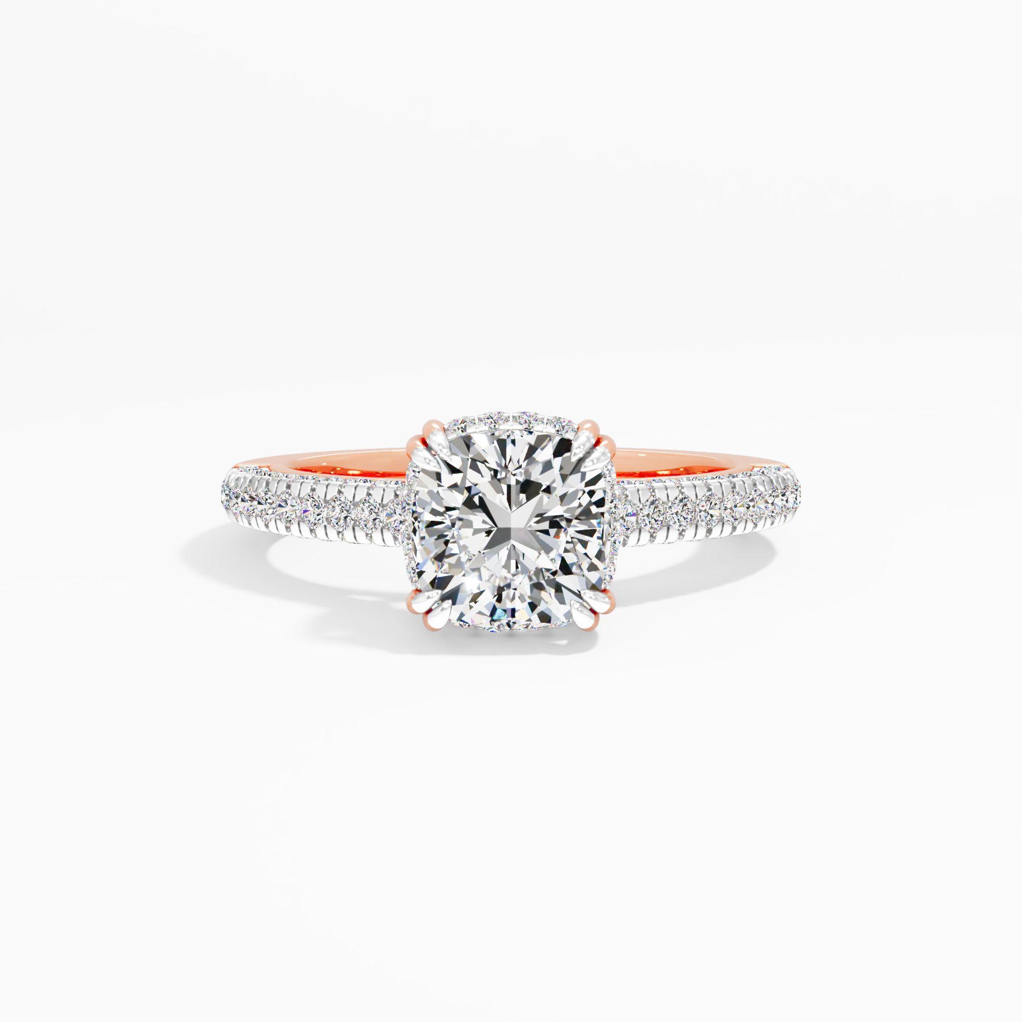 Mariglow Flute Solitaire Engagement Ring