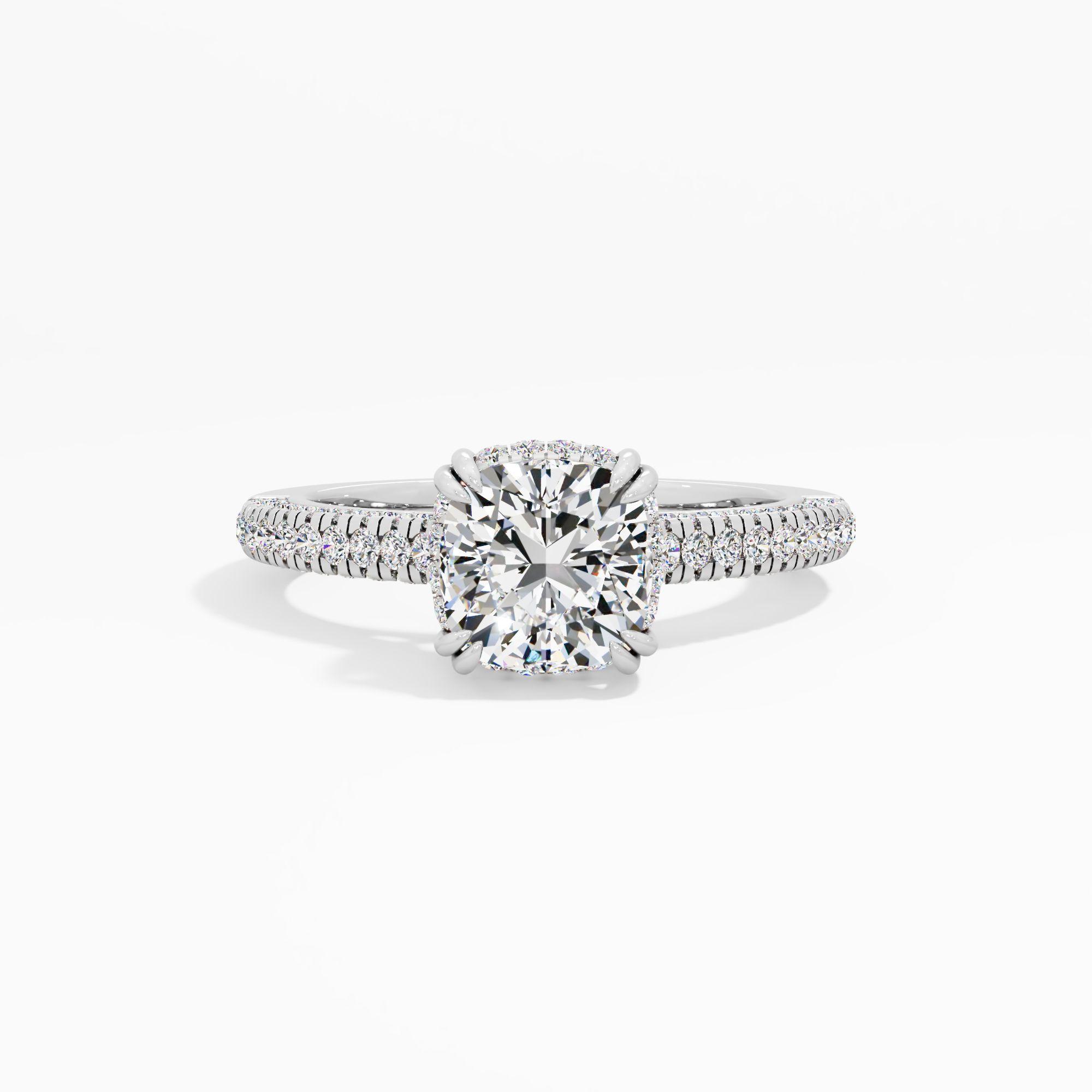 Mariglow Flute Solitaire Engagement Ring