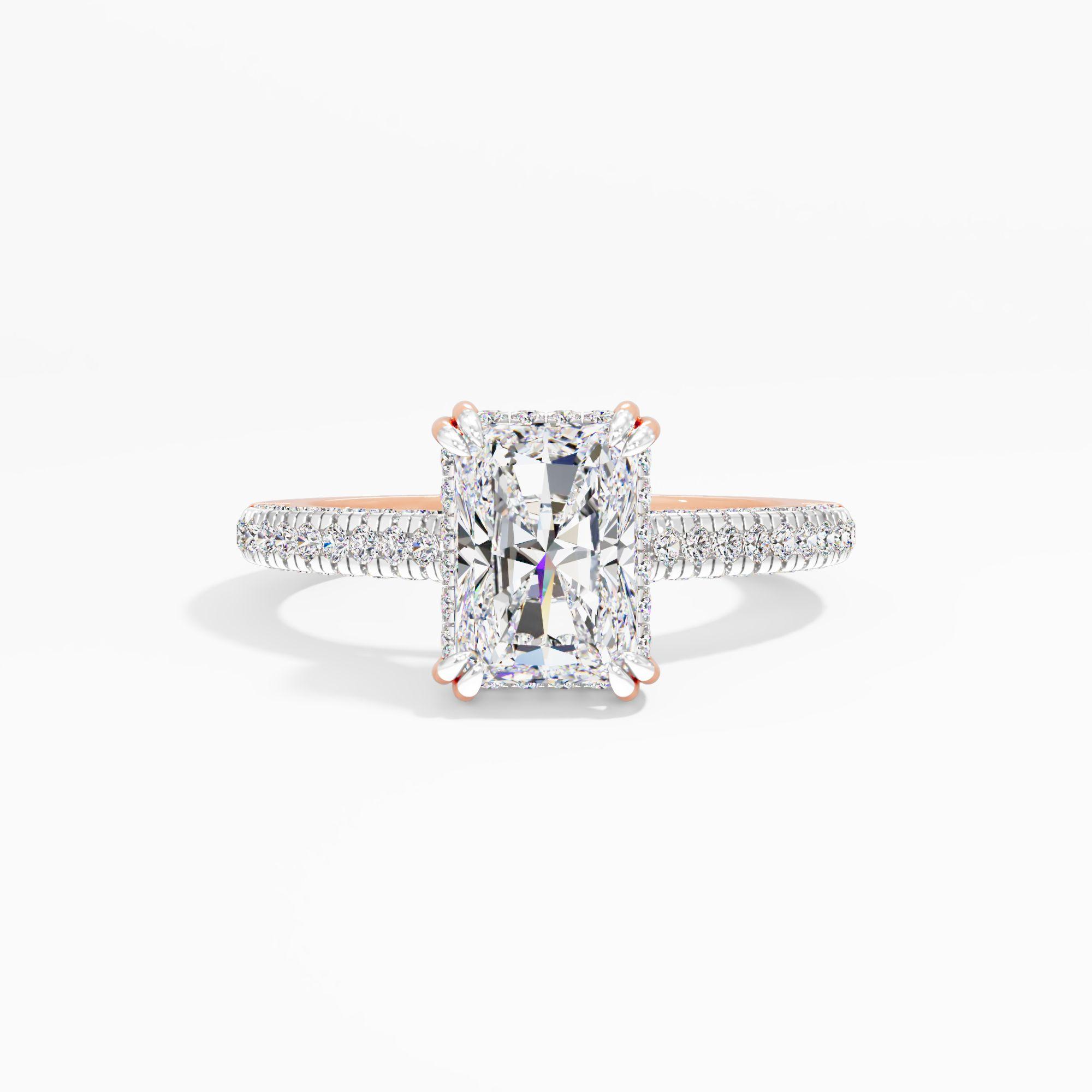 Mariglow Flute Solitaire Engagement Ring