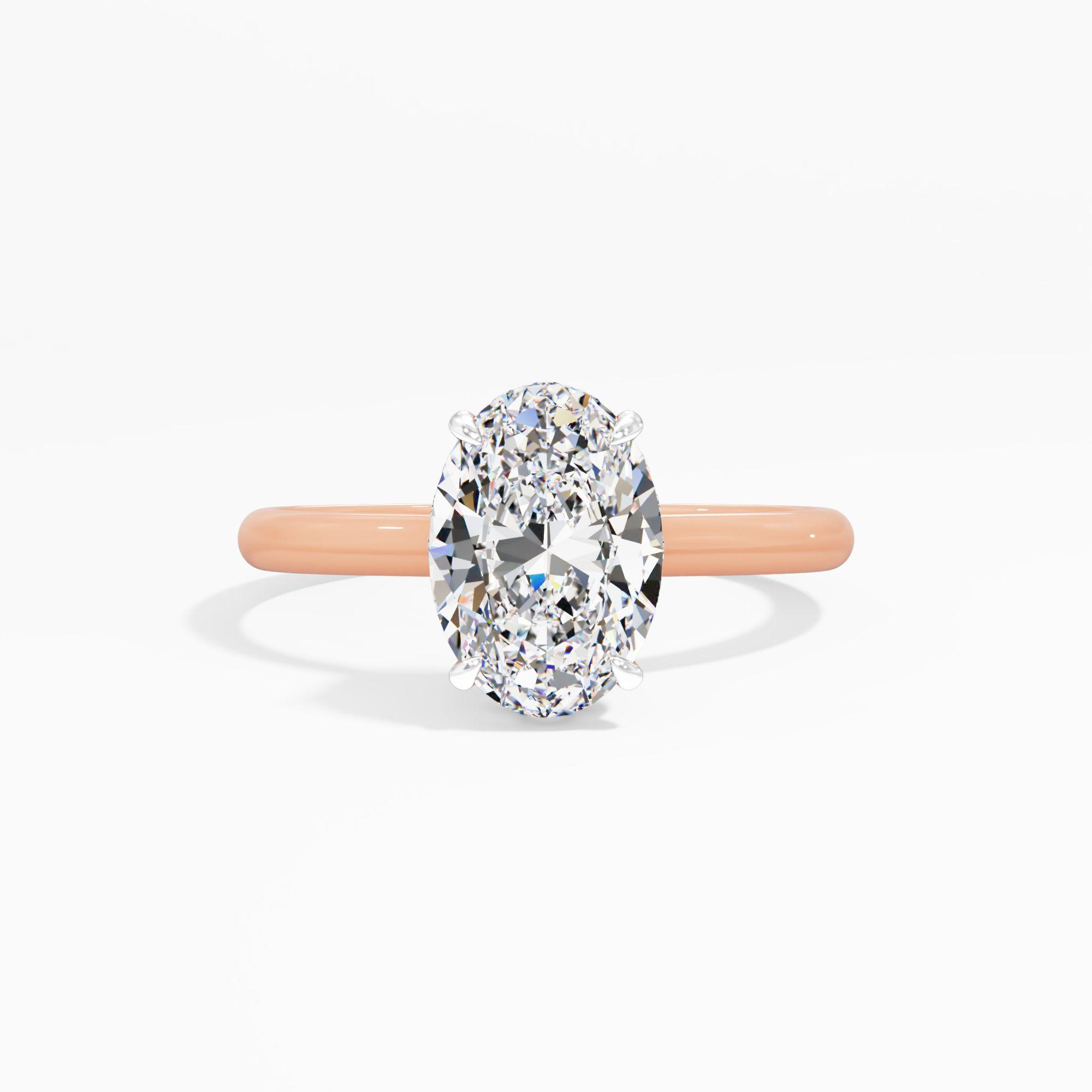 Moonbloom Trace Solitaire Engagement Ring