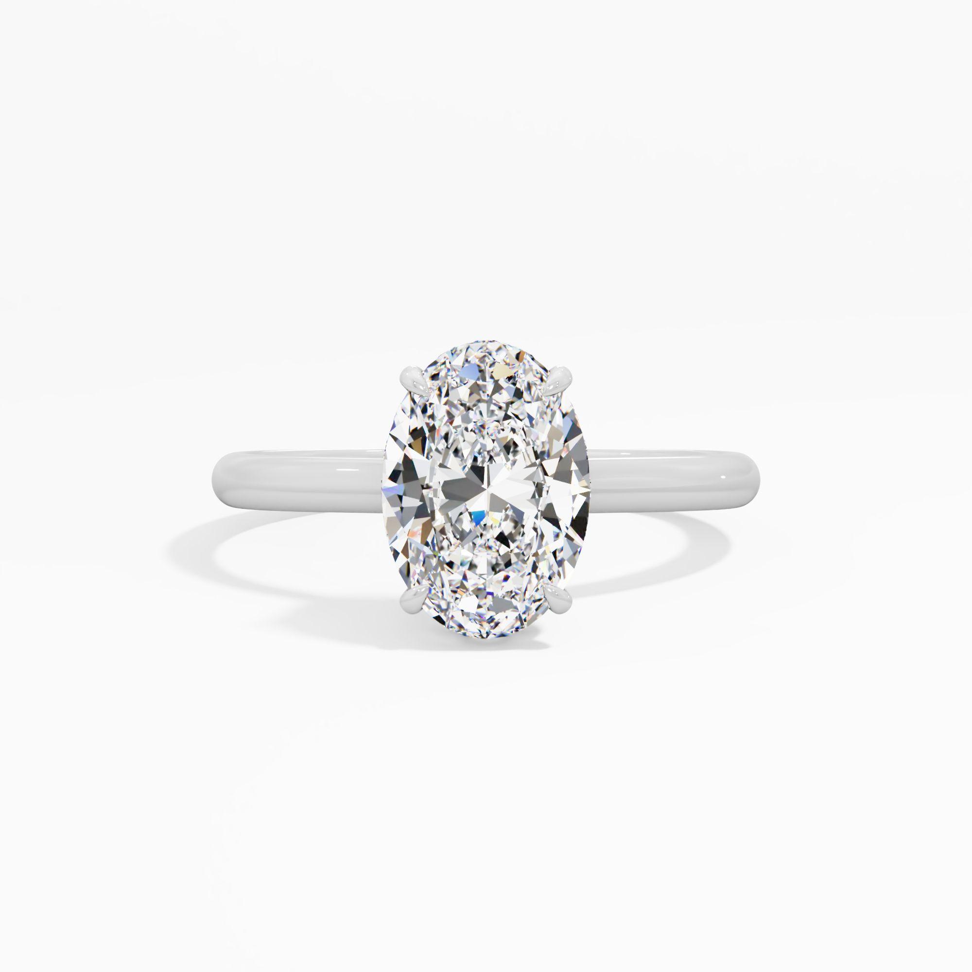 Moonbloom Trace Solitaire Engagement Ring