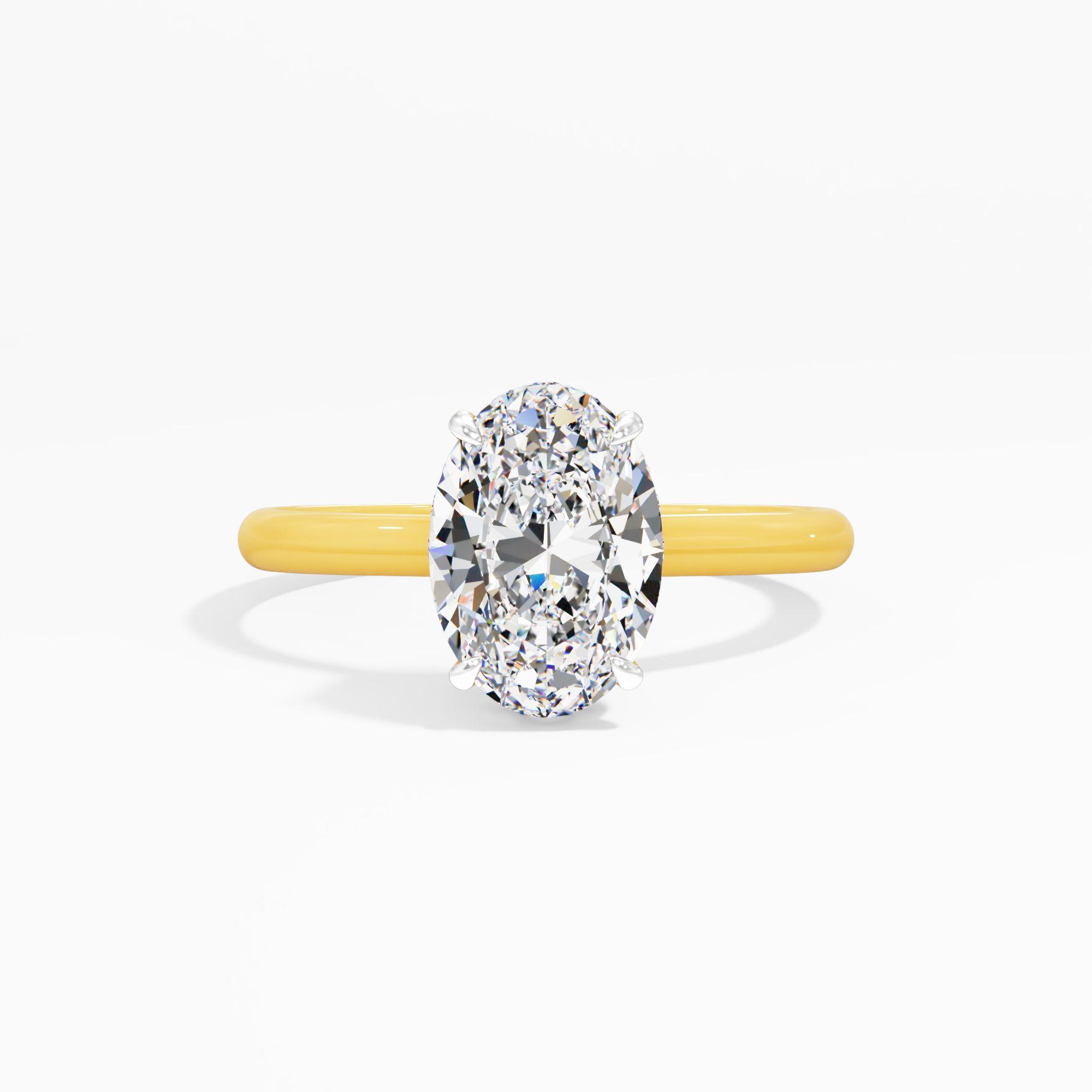 Moonbloom Trace Solitaire Engagement Ring