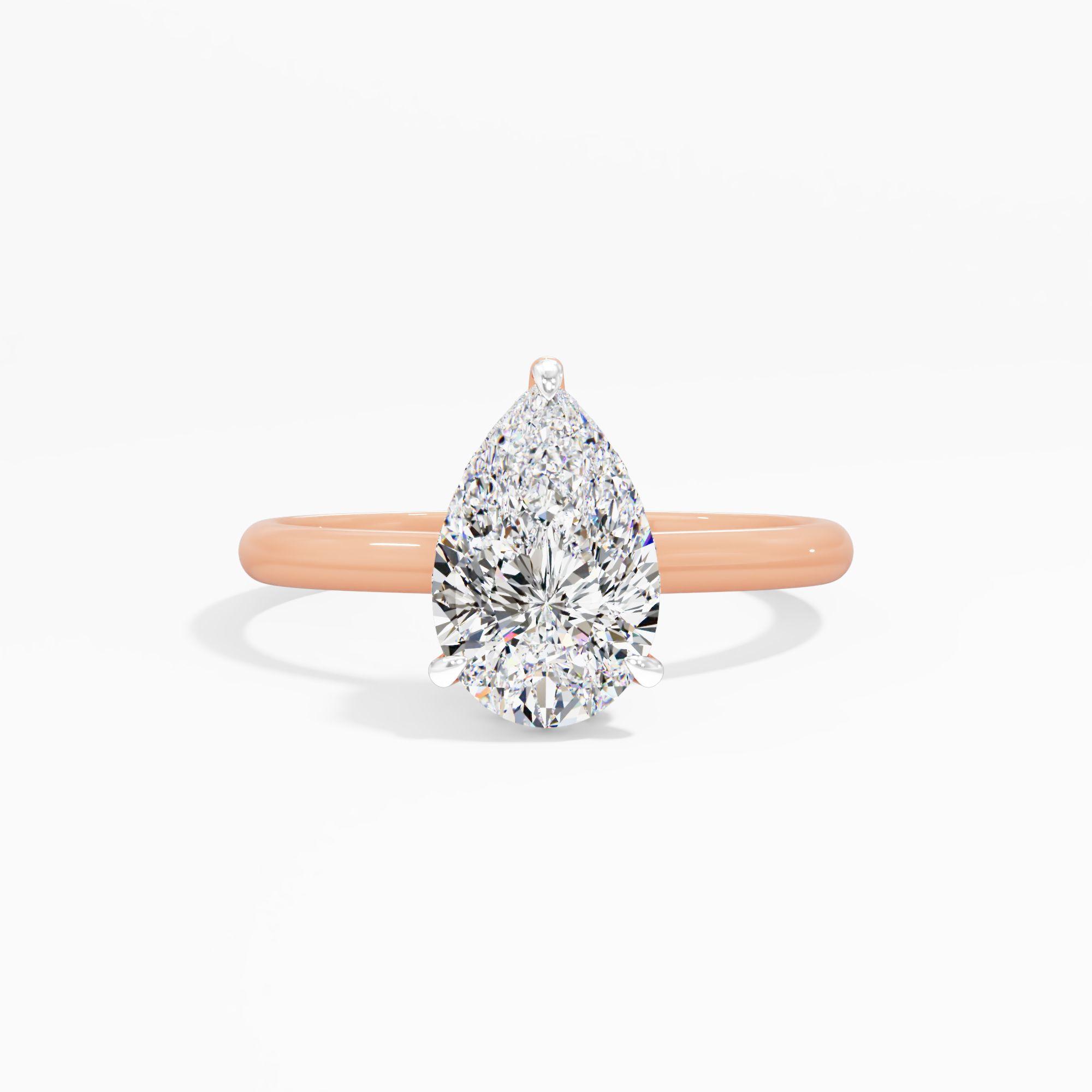 Moonbloom Trace Solitaire Engagement Ring
