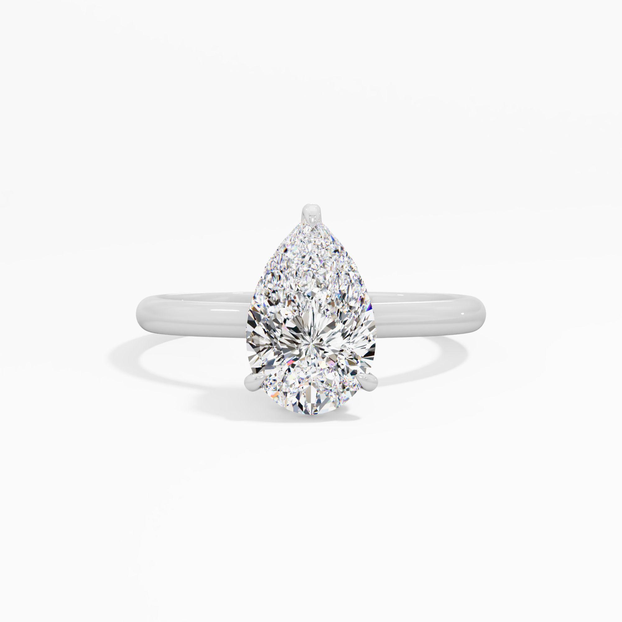 Moonbloom Trace Solitaire Engagement Ring