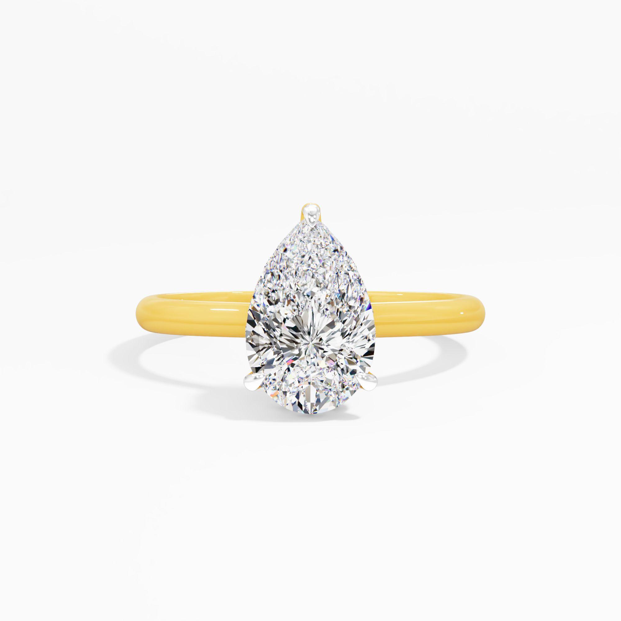 Moonbloom Trace Solitaire Engagement Ring