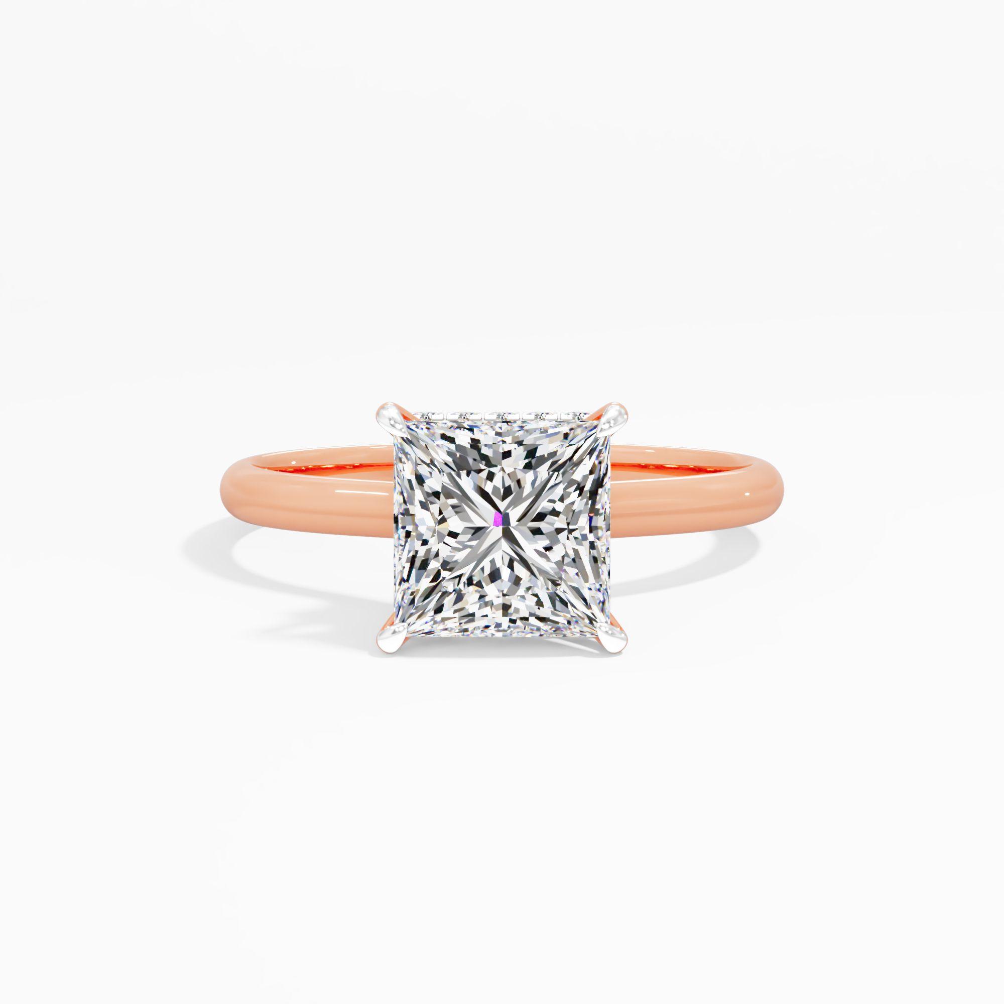Moonbloom Trace Solitaire Engagement Ring