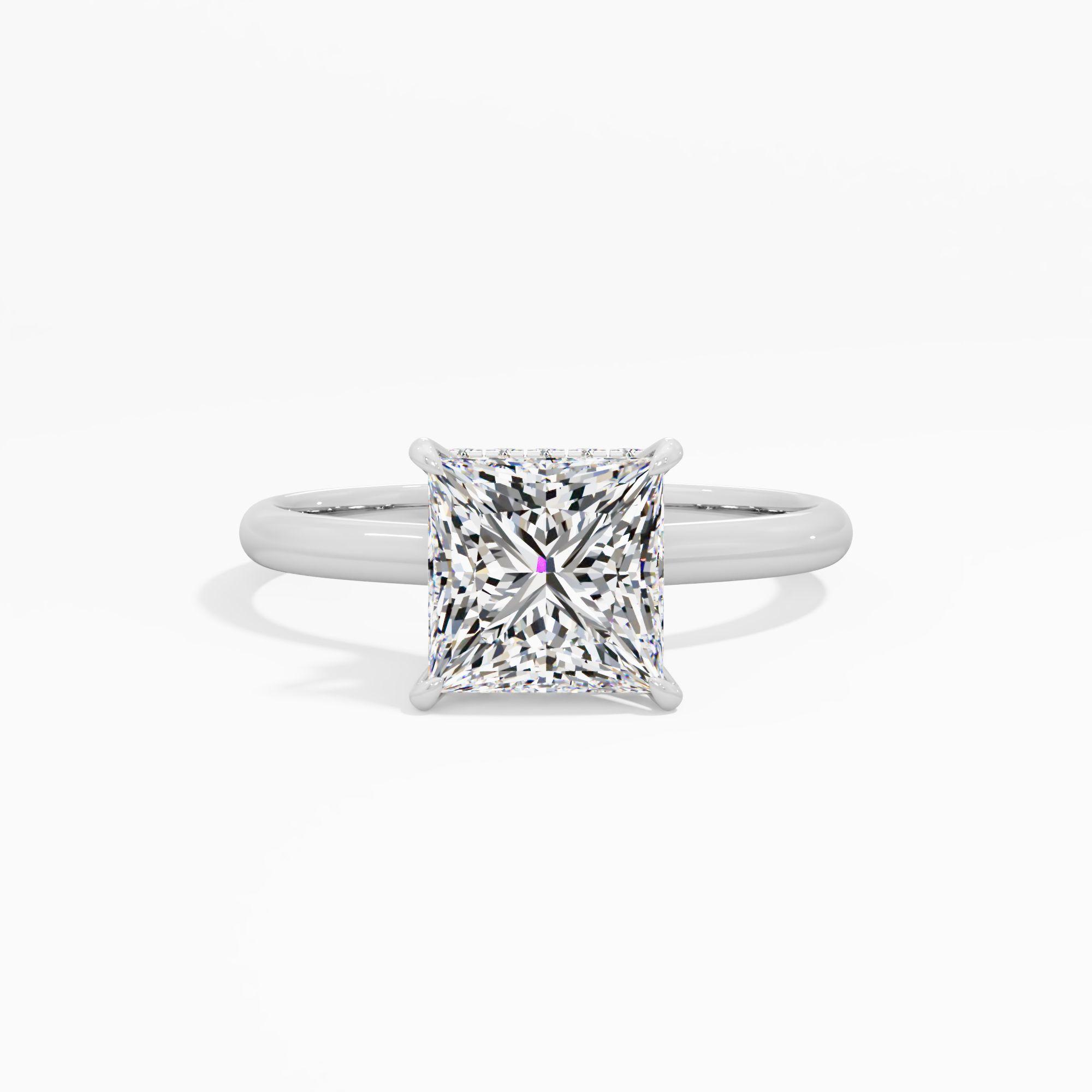 Moonbloom Trace Solitaire Engagement Ring
