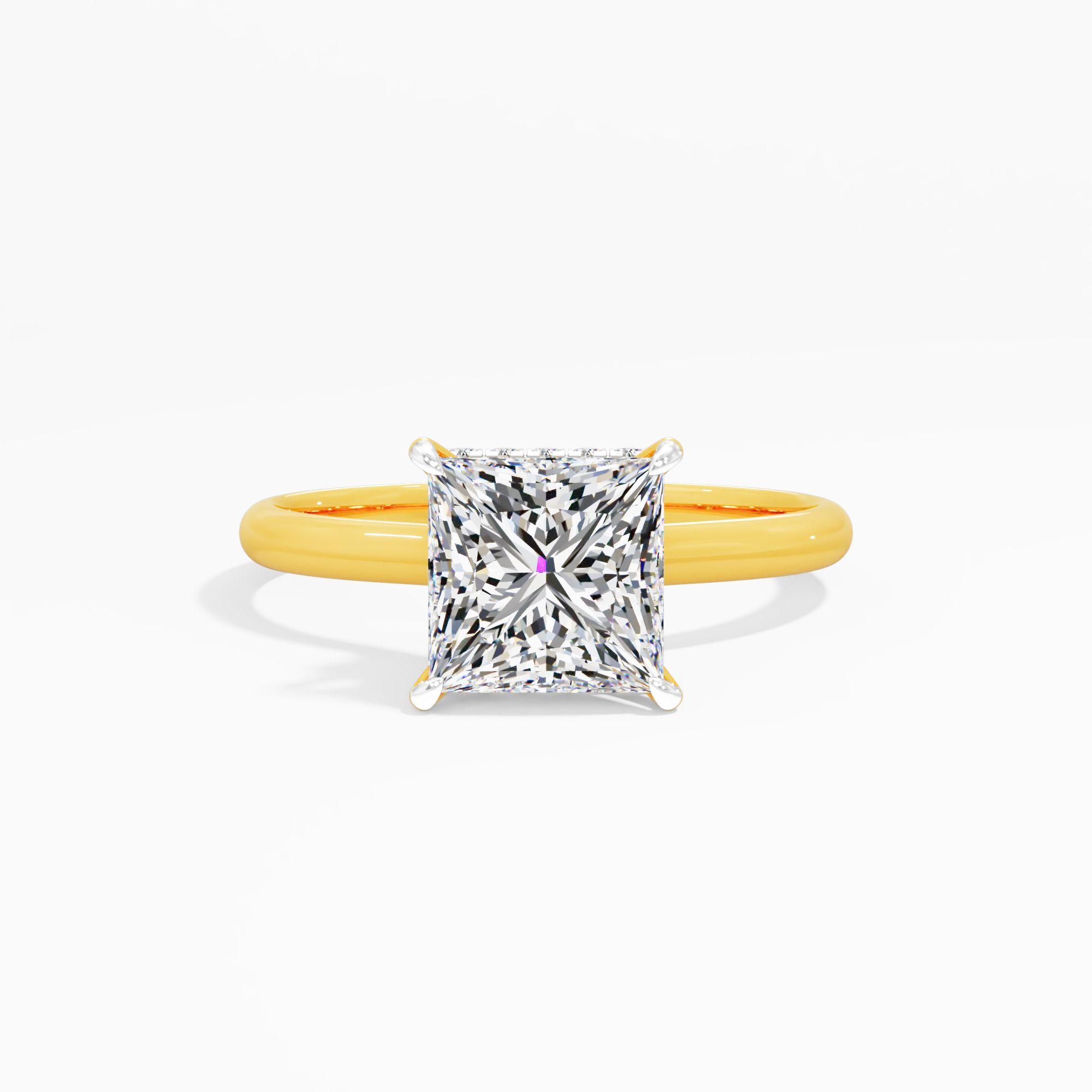 Moonbloom Trace Solitaire Engagement Ring