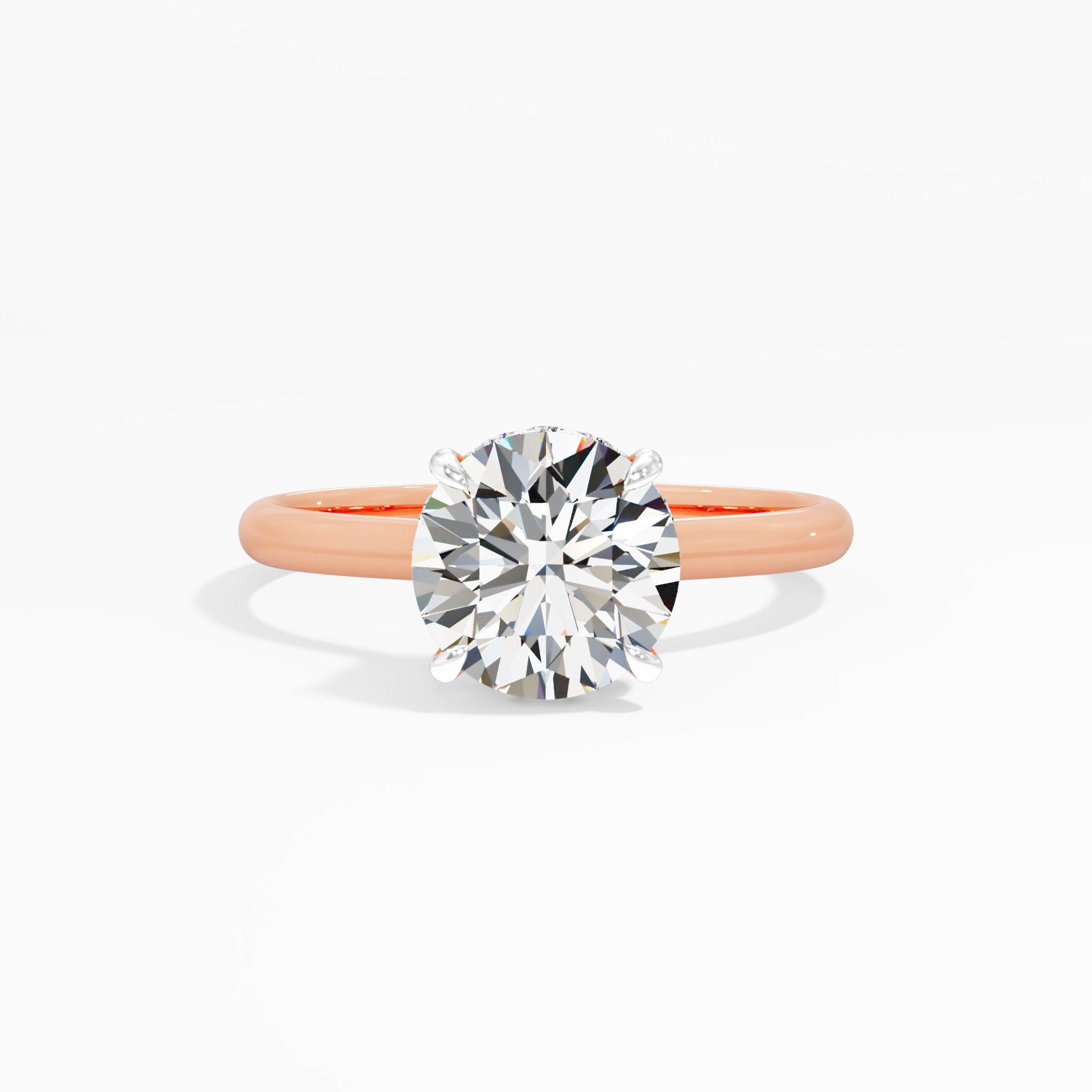 Moonbloom Trace Solitaire Engagement Ring