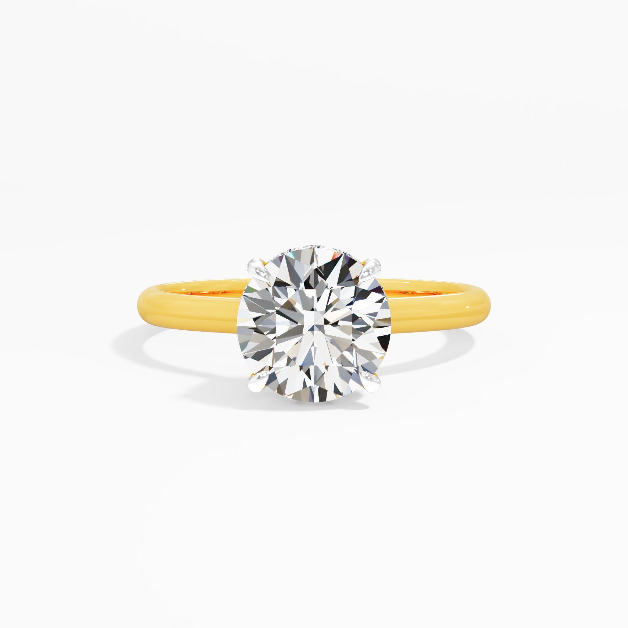 Moonbloom Trace Solitaire Engagement Ring