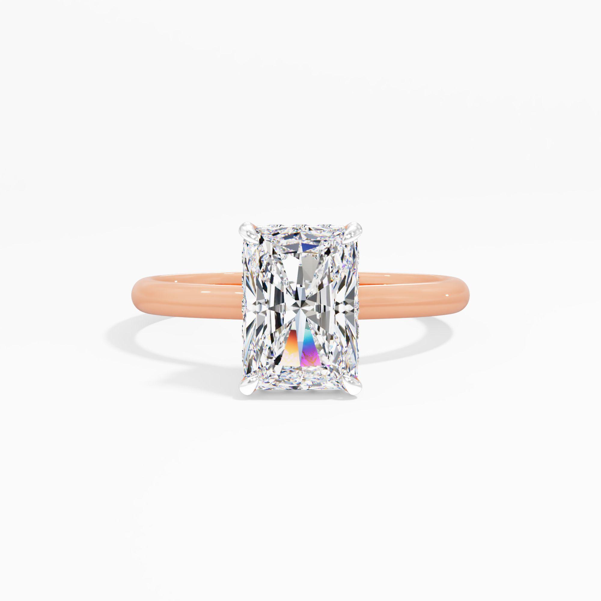 Moonbloom Trace Solitaire Engagement Ring
