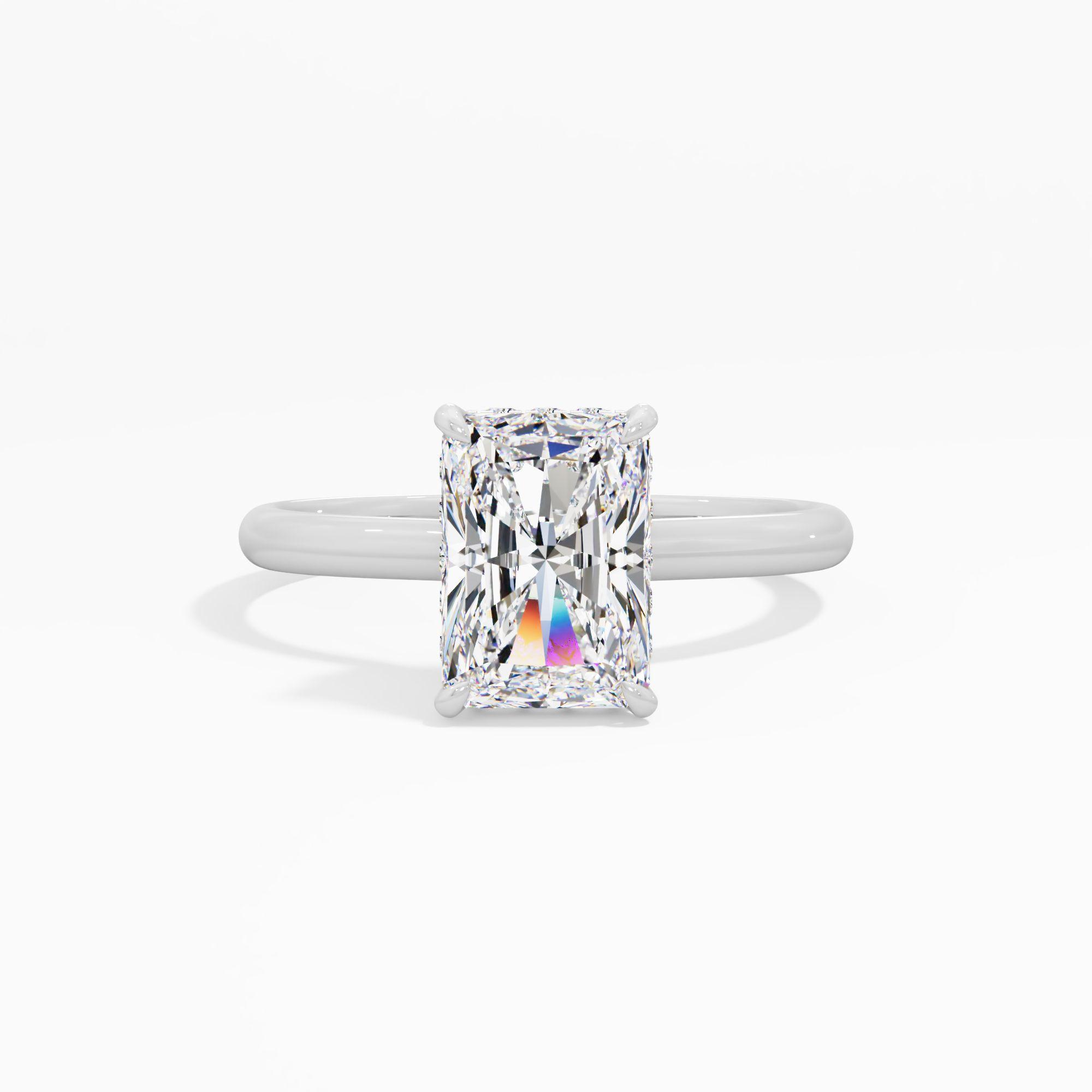 Moonbloom Trace Solitaire Engagement Ring