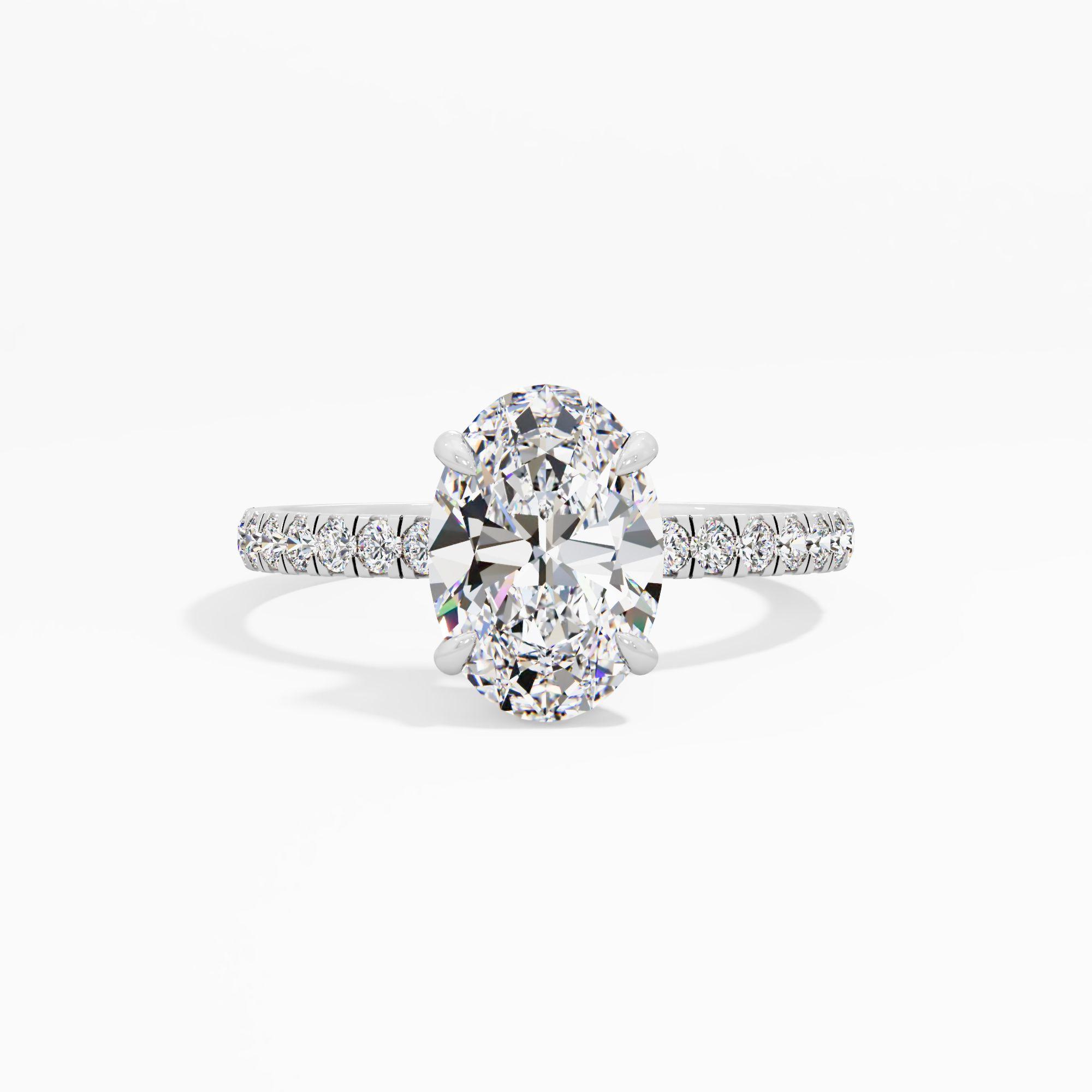 Pearline Shine Solitaire Engagement Ring