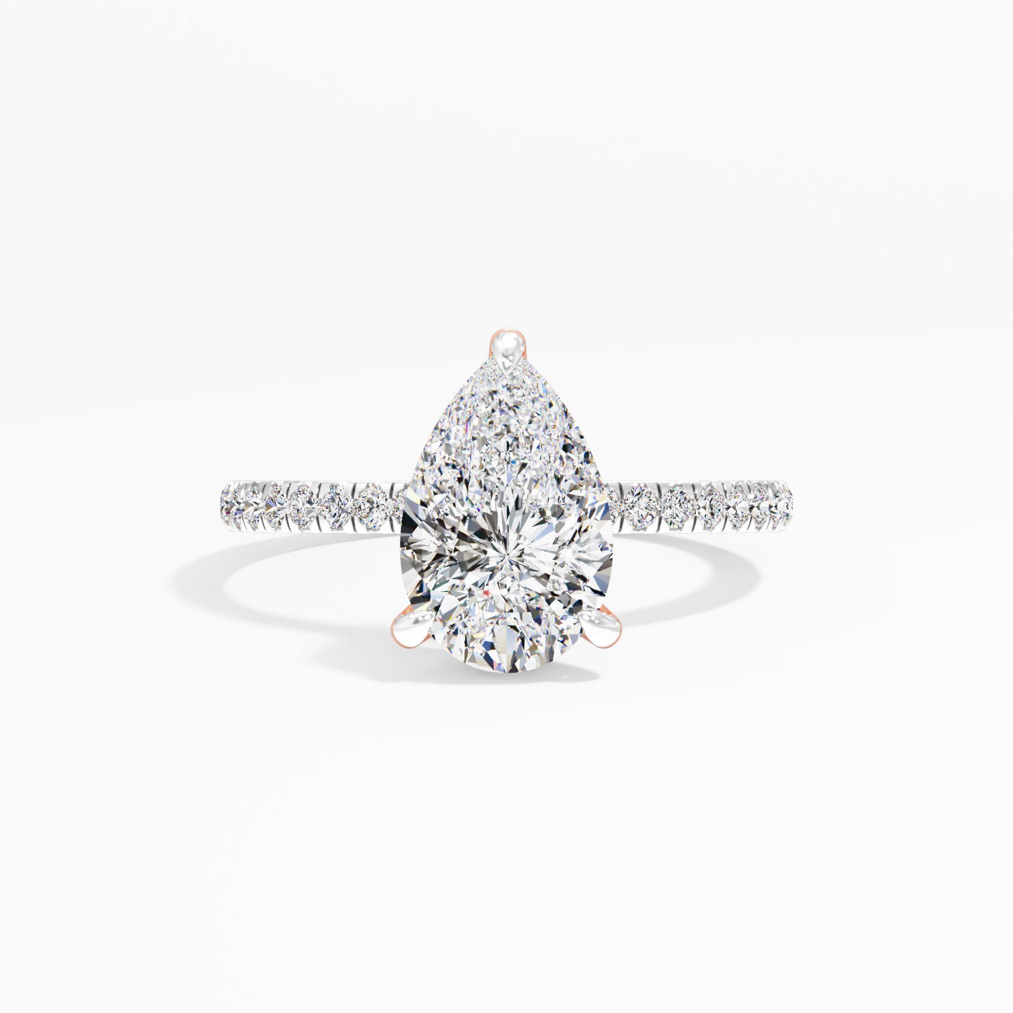 Pearline Shine Solitaire Engagement Ring
