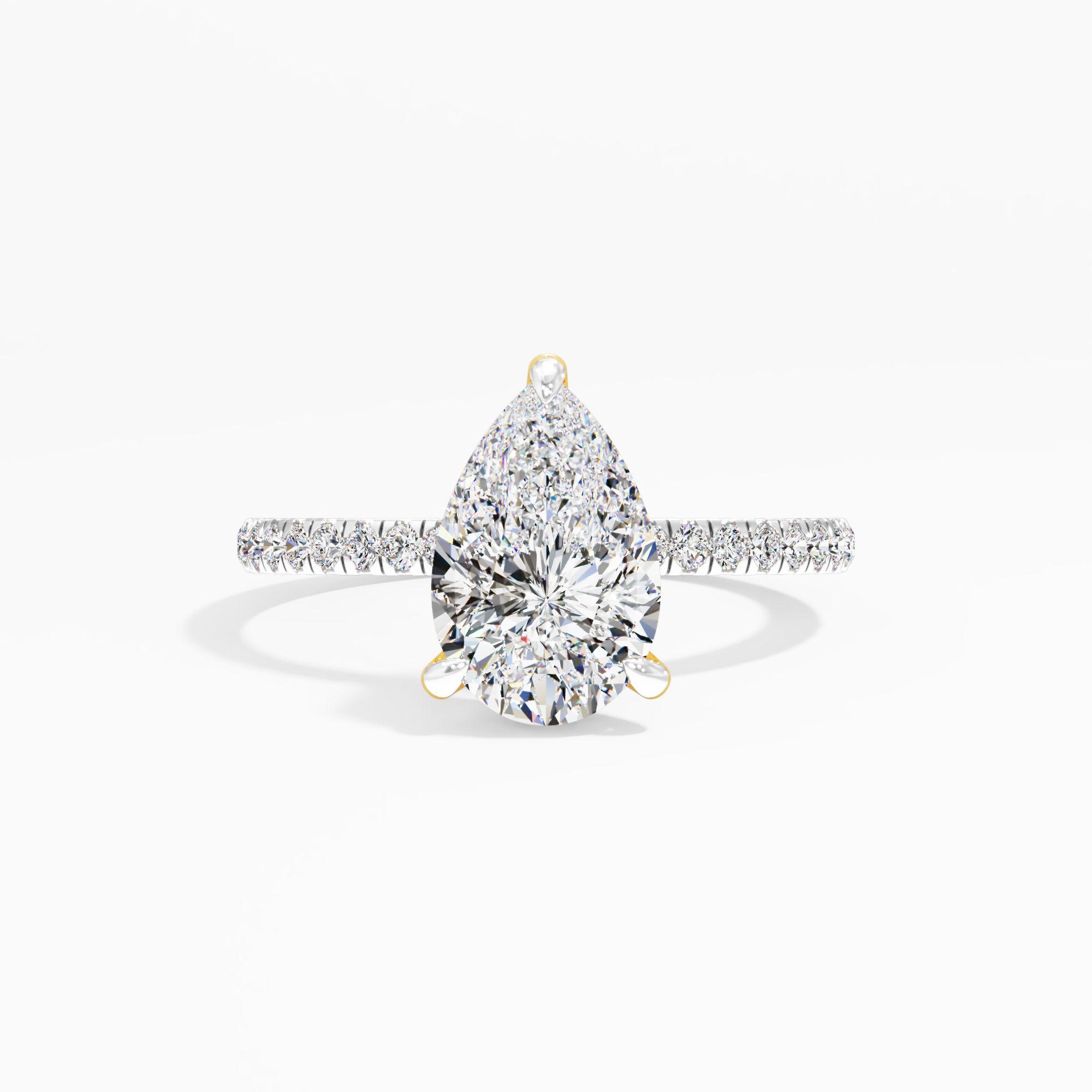 Pearline Shine Solitaire Engagement Ring