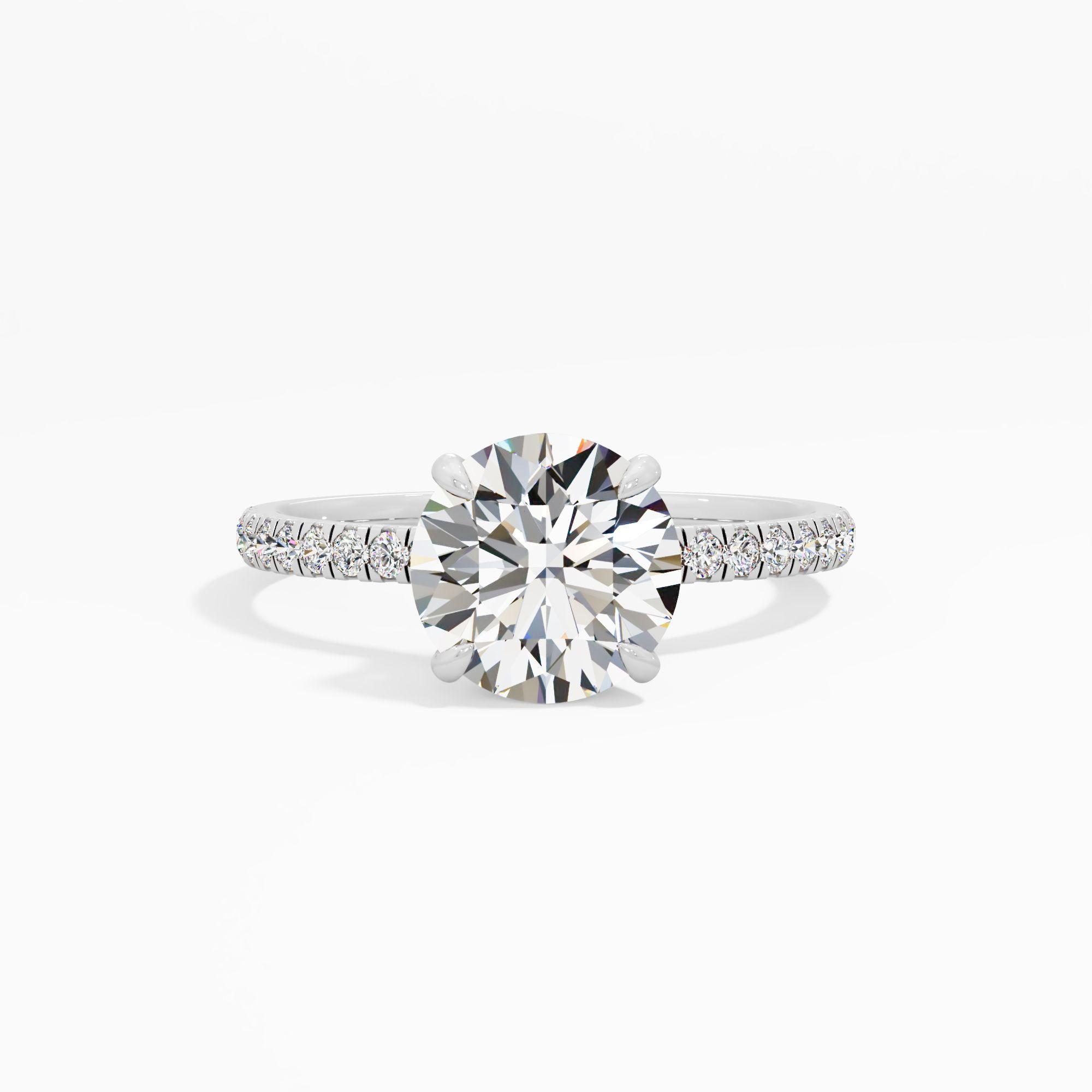Pearline Shine Solitaire Engagement Ring