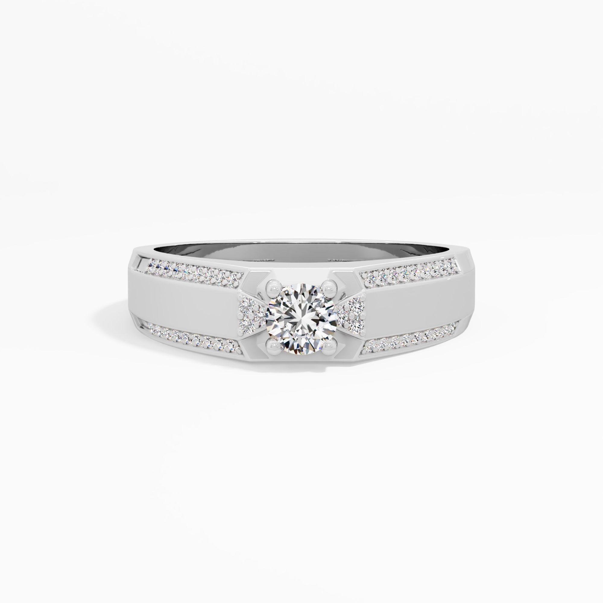 Trigon Accent Diamond Ring