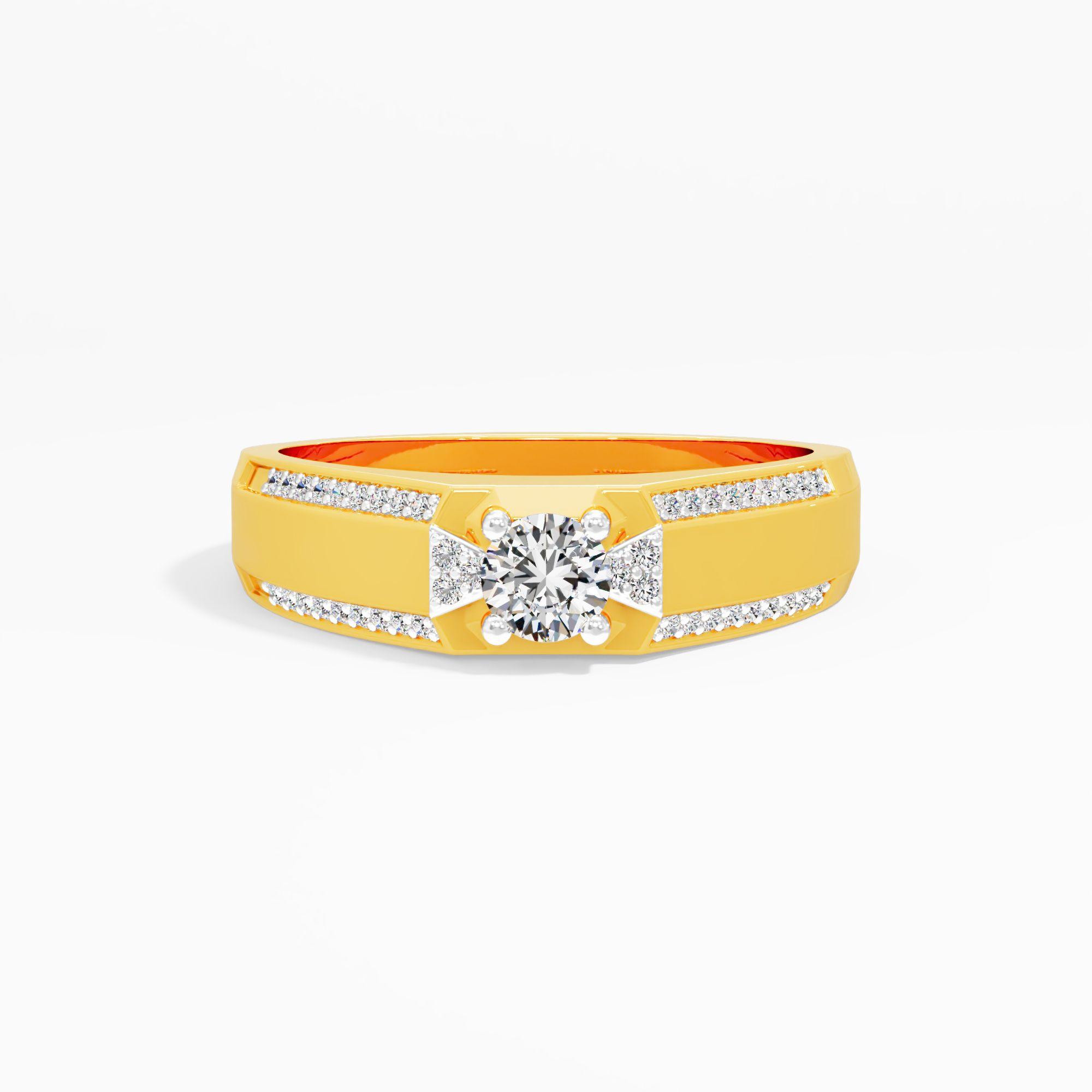 Trigon Accent Diamond Ring