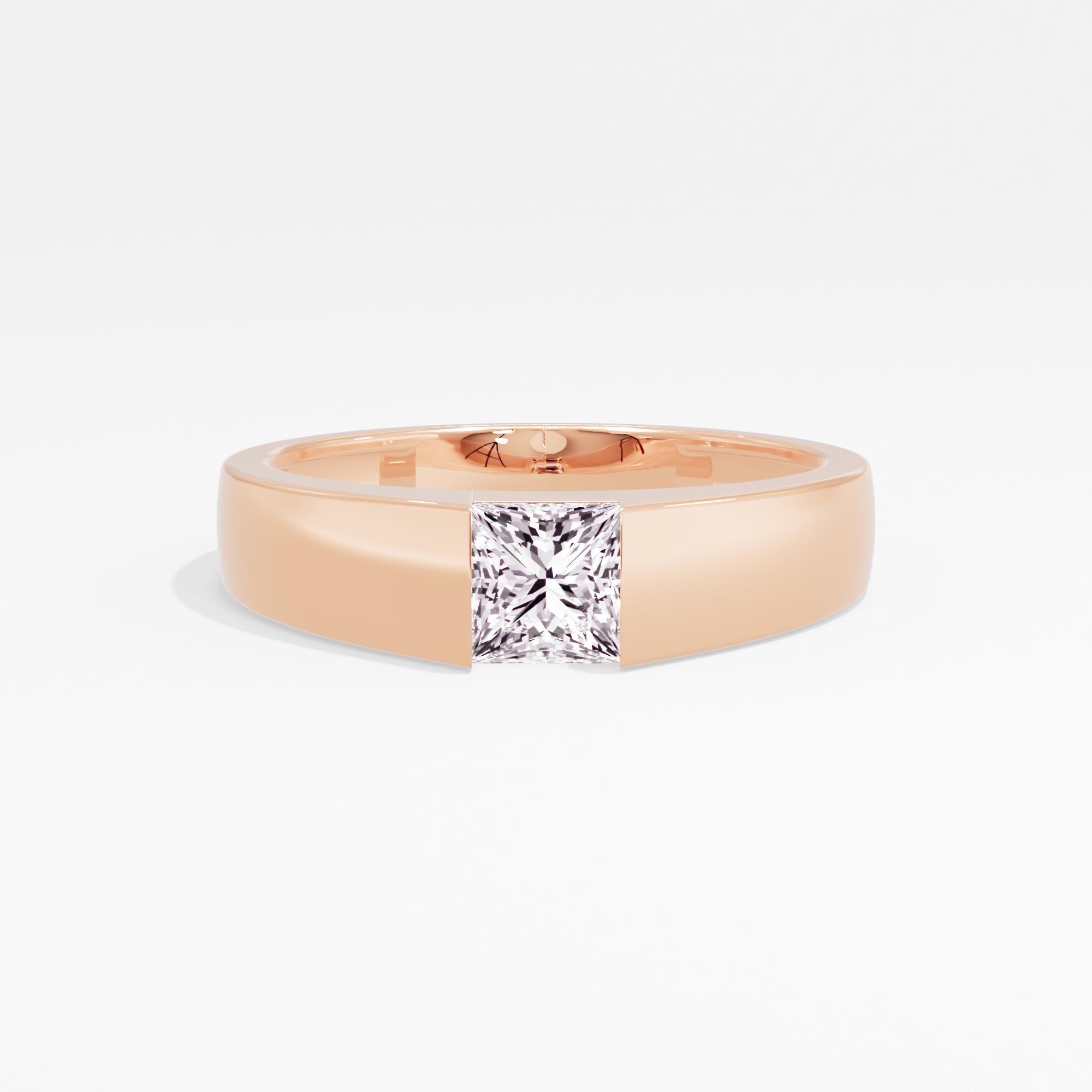 Titan Valor Solitaire Mens Ring