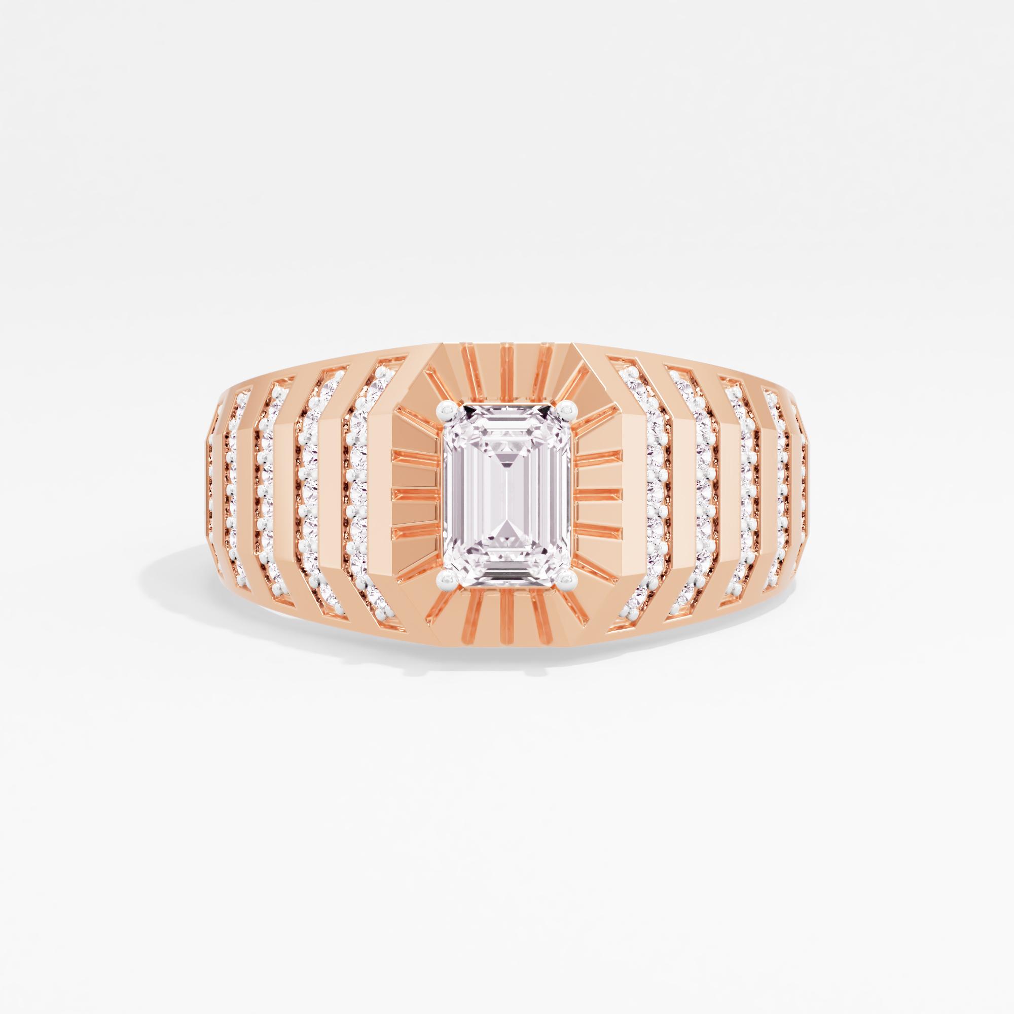 Imperial Forge Solitaire Mens Ring