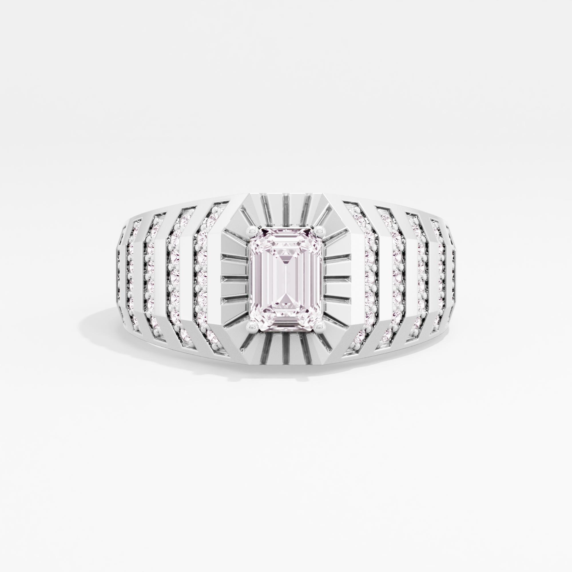 Imperial Forge Solitaire Mens Ring